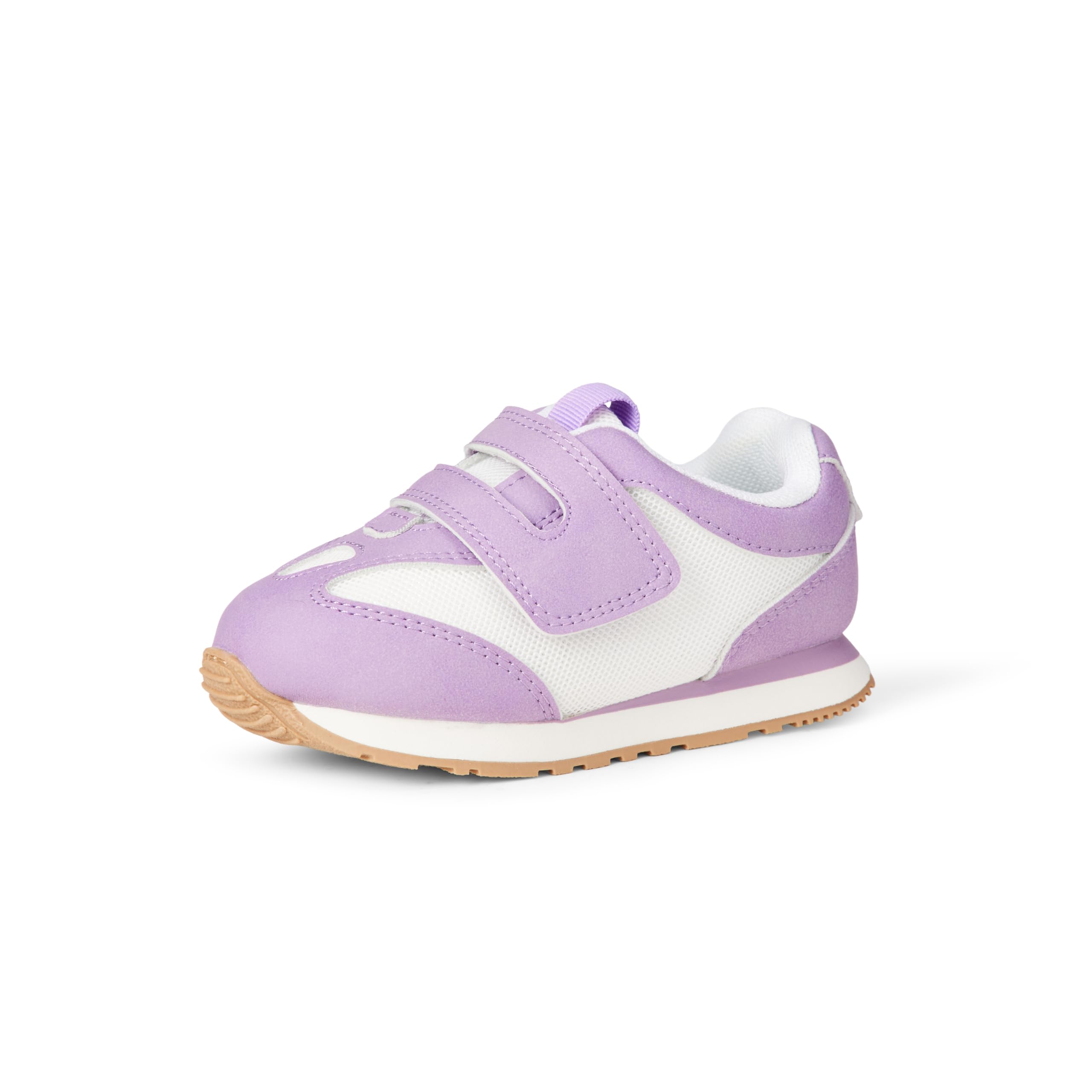Amazon Essentials Unisex Kids' Hook And Loop Athletic Trainers, Ivory Purple, 3 UK Child
