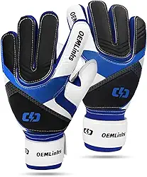 FINYQBET Luvas de Goleiro de Futebol Profissional para Adultos e Crianças - Antiderrapante e Material Respirável - Ideal para Grama Natural/Sintética e Futebol de Salão