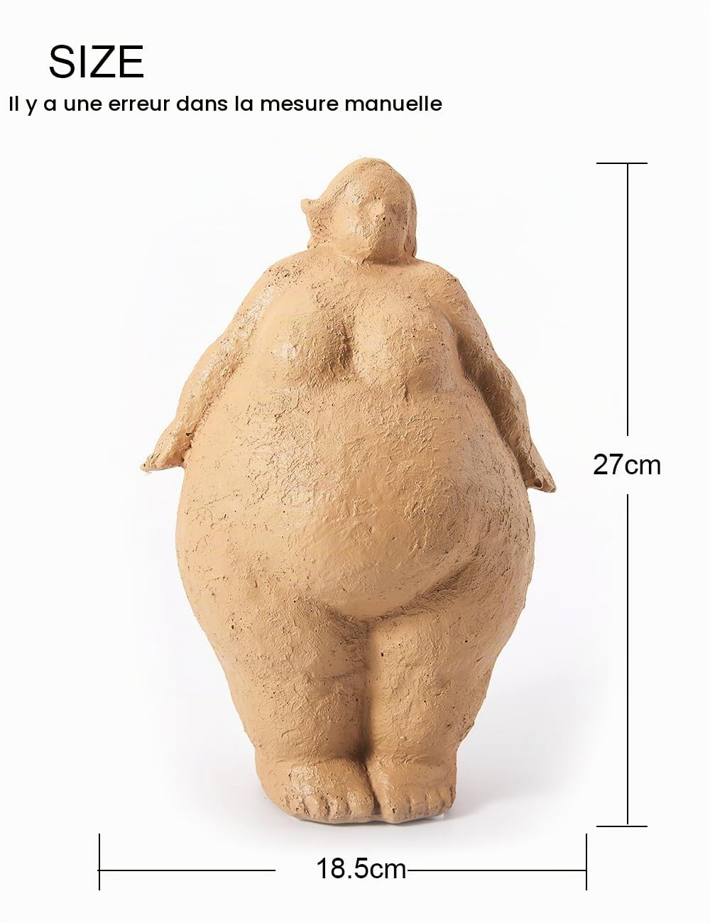 HAUCOZE Femme Sculpture Statue Yoga Figurine Décoration Moderne Cadeau Maison Décor Arts pour Salon Chambre Bureau Resine 27cm