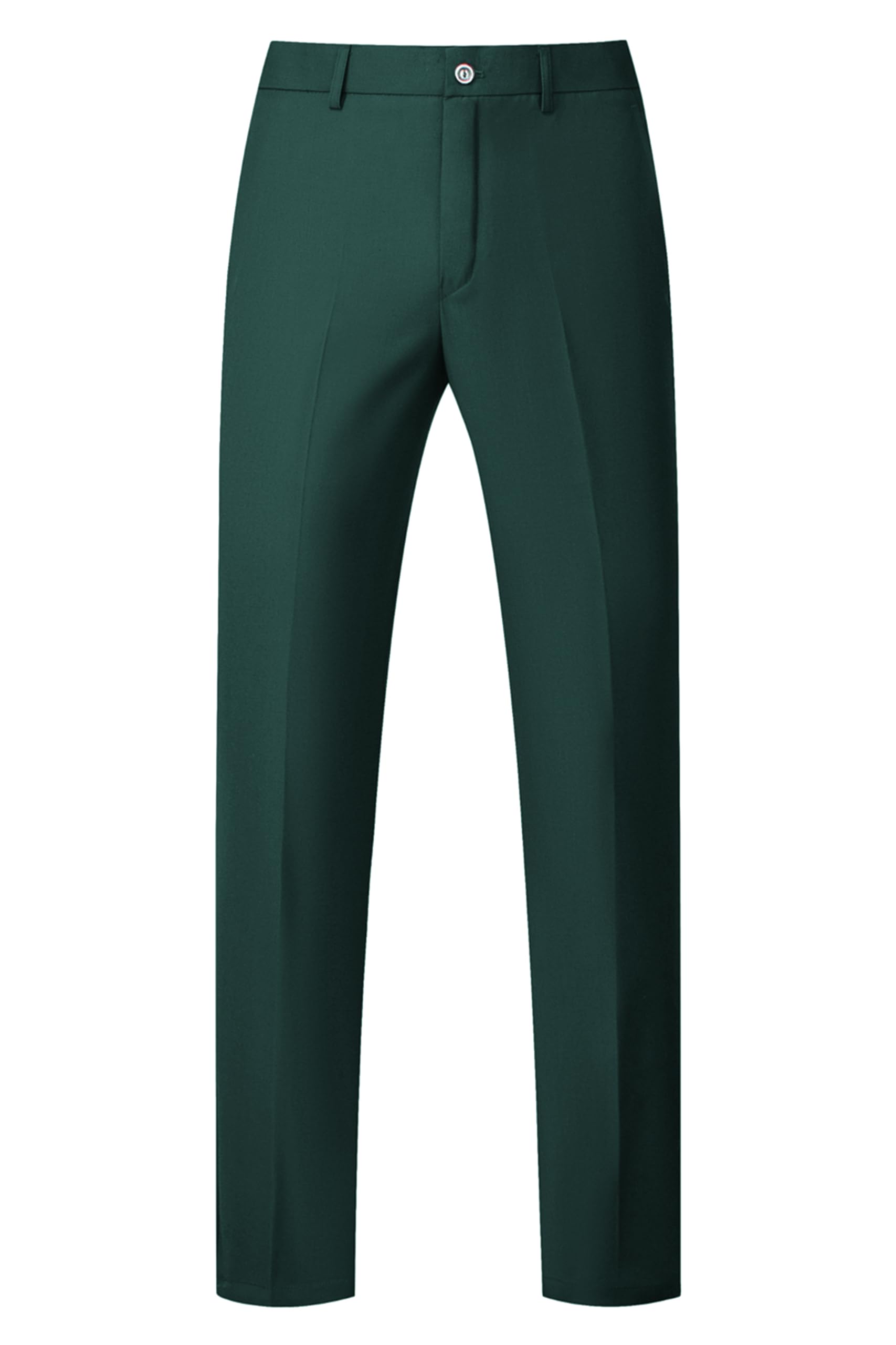 UNINUKOO Mens Dress Pants Slim Fit Solid Color Skinny Trousers Classic Business Casual Wedding Suit Pants
