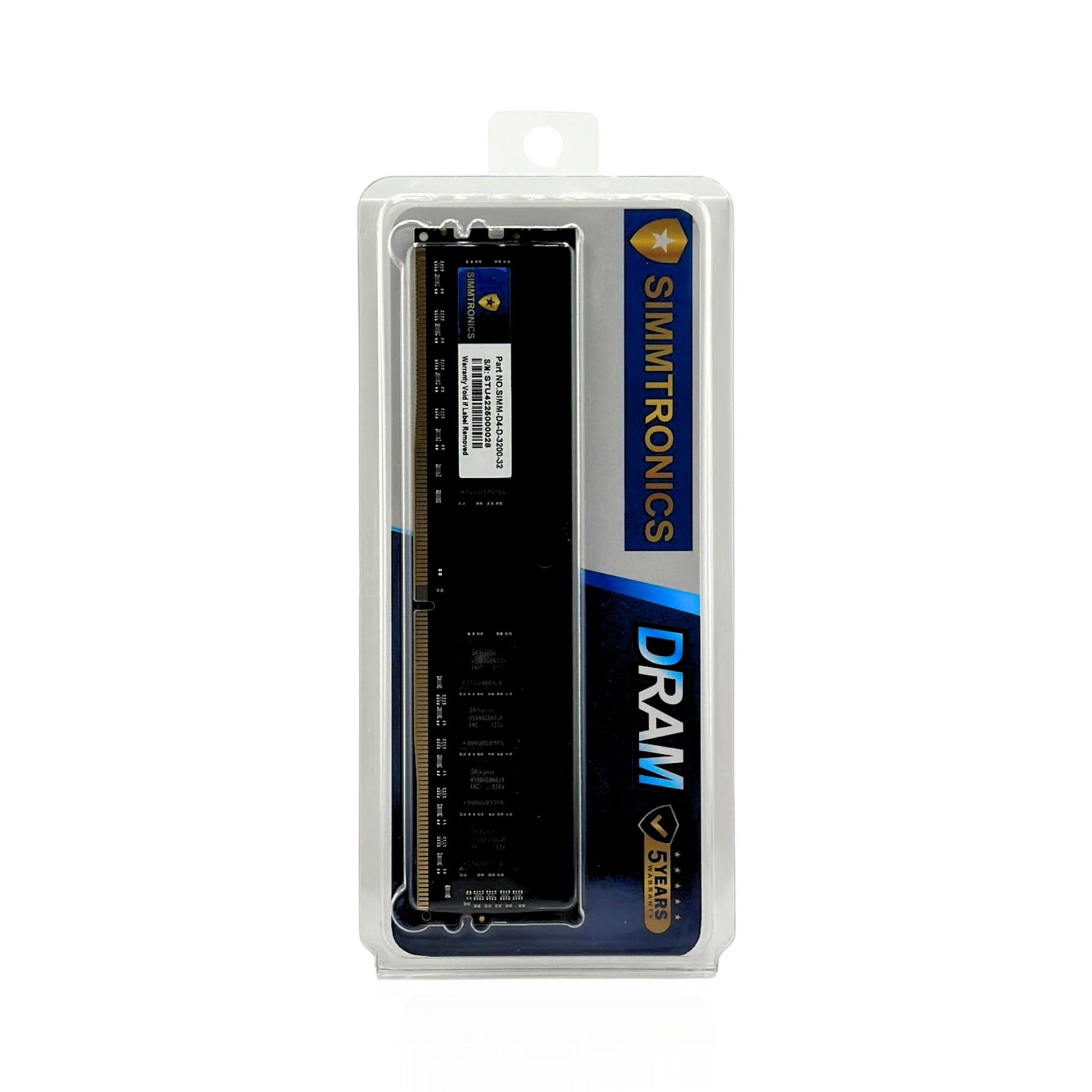Simmtronics 32GB DDR4-3200MHz | PC4-25600 CL22 | 288-Pin DIMM