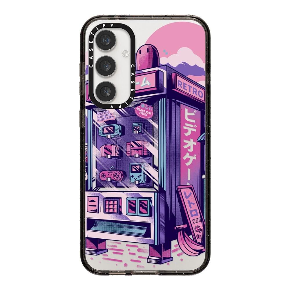 Coque Samsung S23 FE CASETiFY Impact Premium Finition Rétro Noire - 6