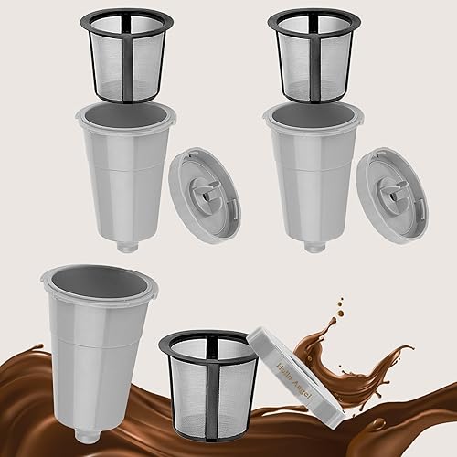 Filtro de café reutilizable, cafetera k taza, filtro de malla de acero inoxidable ecológico para 2.0 1.0 sin BPA, 3 paquetes Filtro de café reutilizable, cafetera k taza, filtro de malla de acero inoxidable ecológico para 2.0 1.0 sin BPA, 3 paquetes