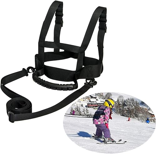 Miniatura 2 de ZipSeven Arnés de esquí resistente para niños, arnés de entrenamiento de hombro para esquí, correa de entrenamiento para patinaje, patinaje,