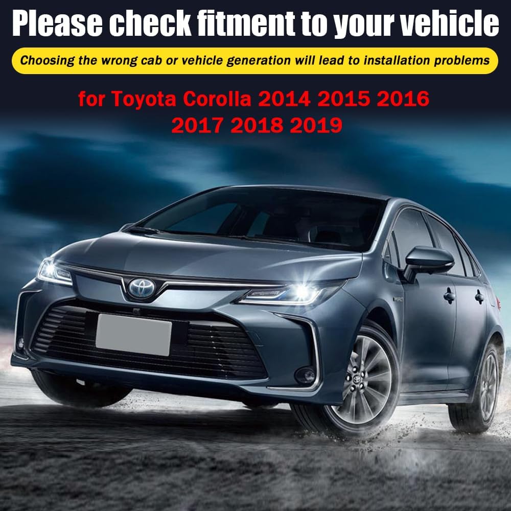 Window Visors Rain Guards for Toyota Corolla 2014 2015 2016 2017 2018 2019 Accessories, Wind Deflectors Vent Shades for Toyota Corolla