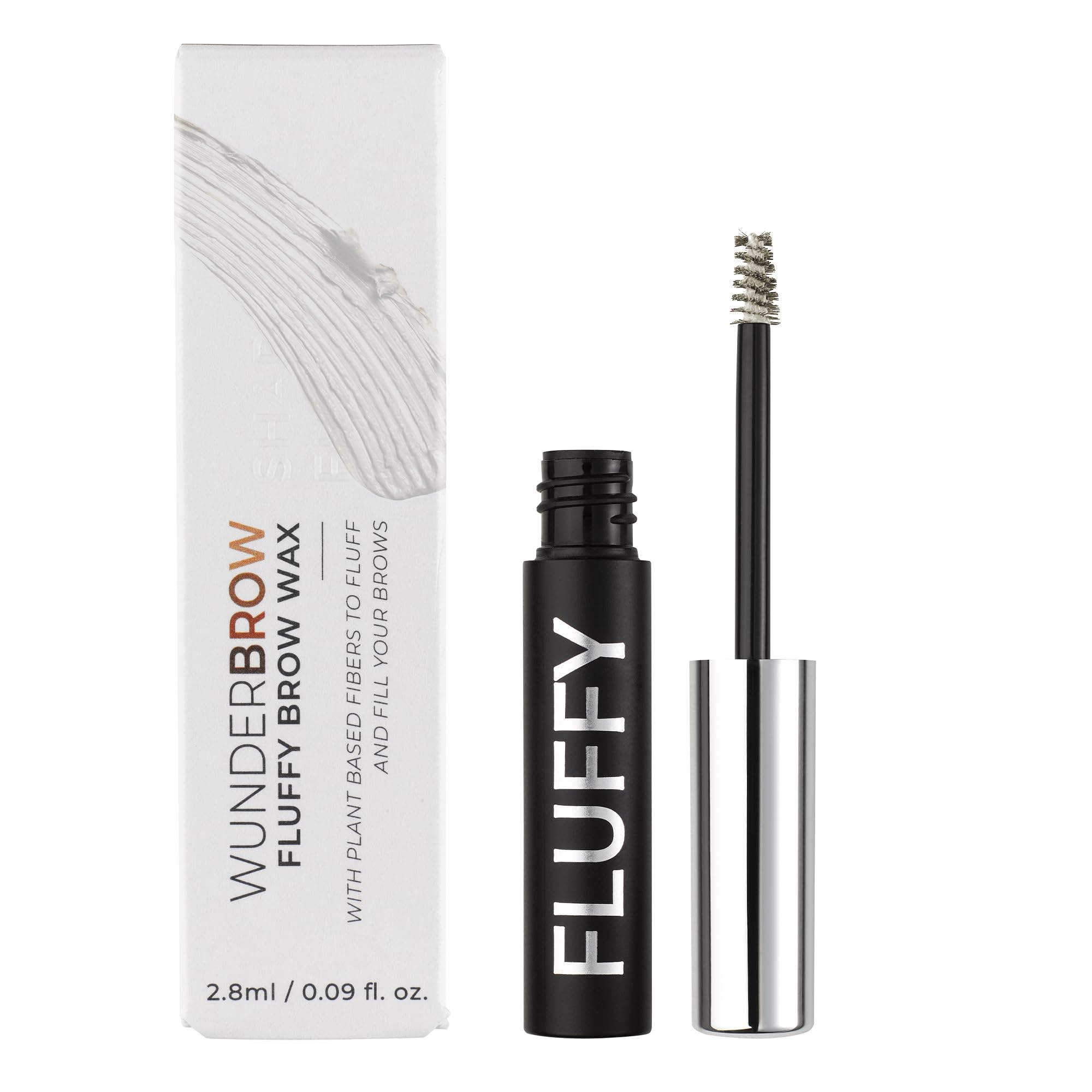 WUNDERBROWFLUFFY Brow Wax, Waterproof & Long Lasting Hold (Clear)