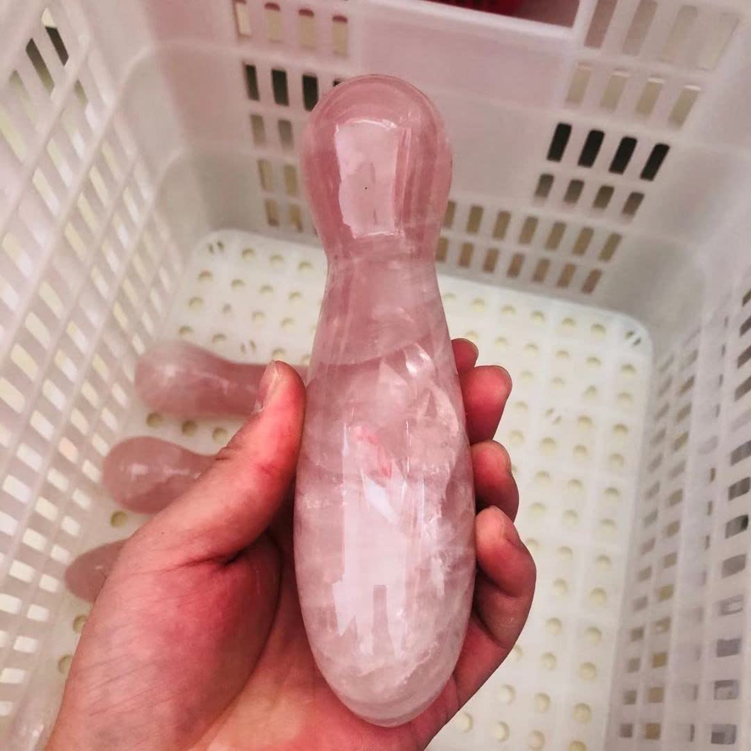 Amazon.co.jp: 天然ローズクォーツストーンマッサージ ヨニワンド