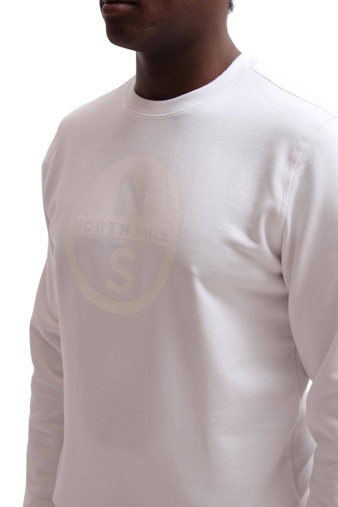 NORTH SAILS Letnia bluza męska z nadrukiem logo graficznym - rozmiar S