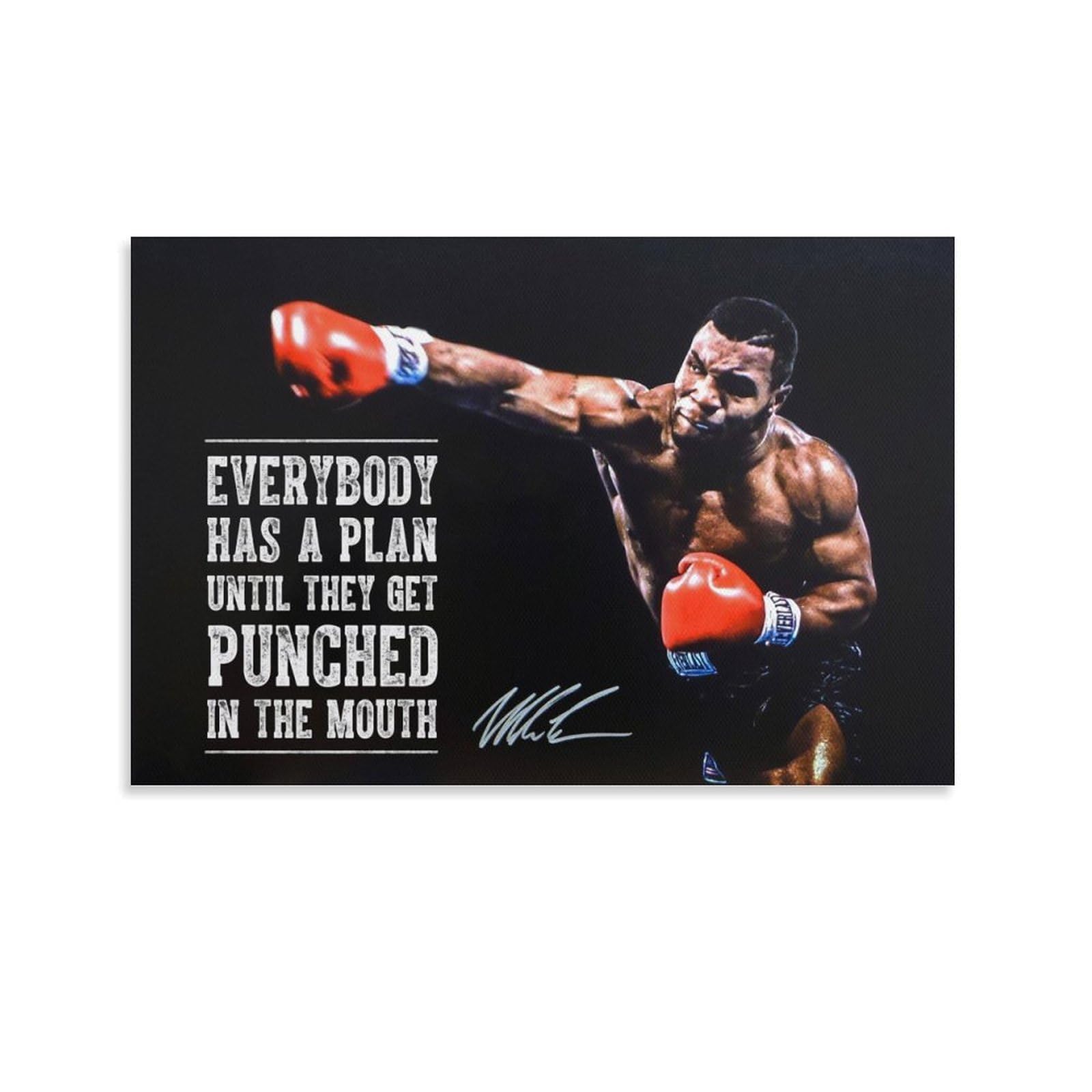 Amazon.co.jp: マイク・タイソンモチベーションを高める名言ポスター