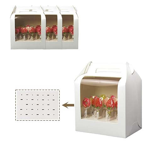 4 PCS Cake Pop Boxes - Portable Cake Pop Holder