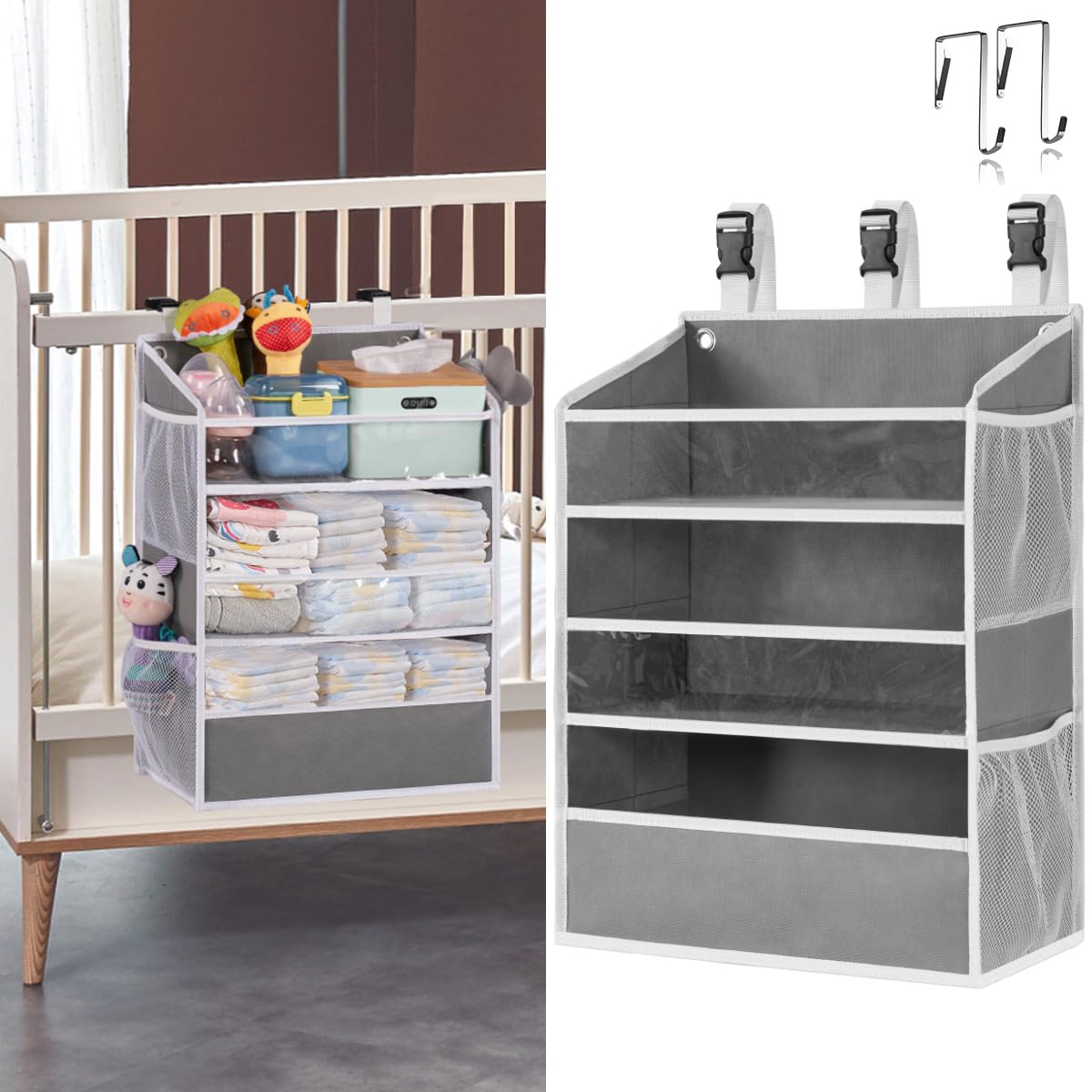 DOKUS CO Luxe Diaper Caddy Organizer Tote, Extra-Large - View #2