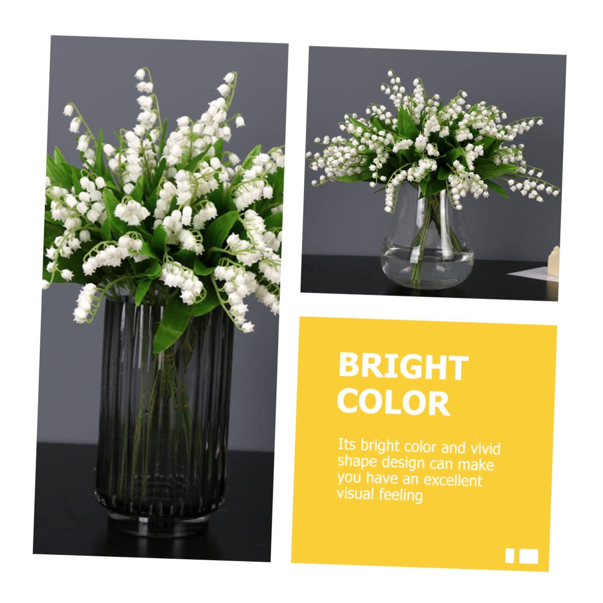 Fiori Artificiali Mughetto OUKEYI - 18 Mazzi, Bianchi, Per Esterni/Interni - Foto 10