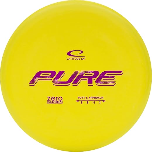 Latitude 64 Zero Medium Pure Disc Golf Putter | Frisbee Golf Putt and Approach Disc | Stamp Color Will Vary...