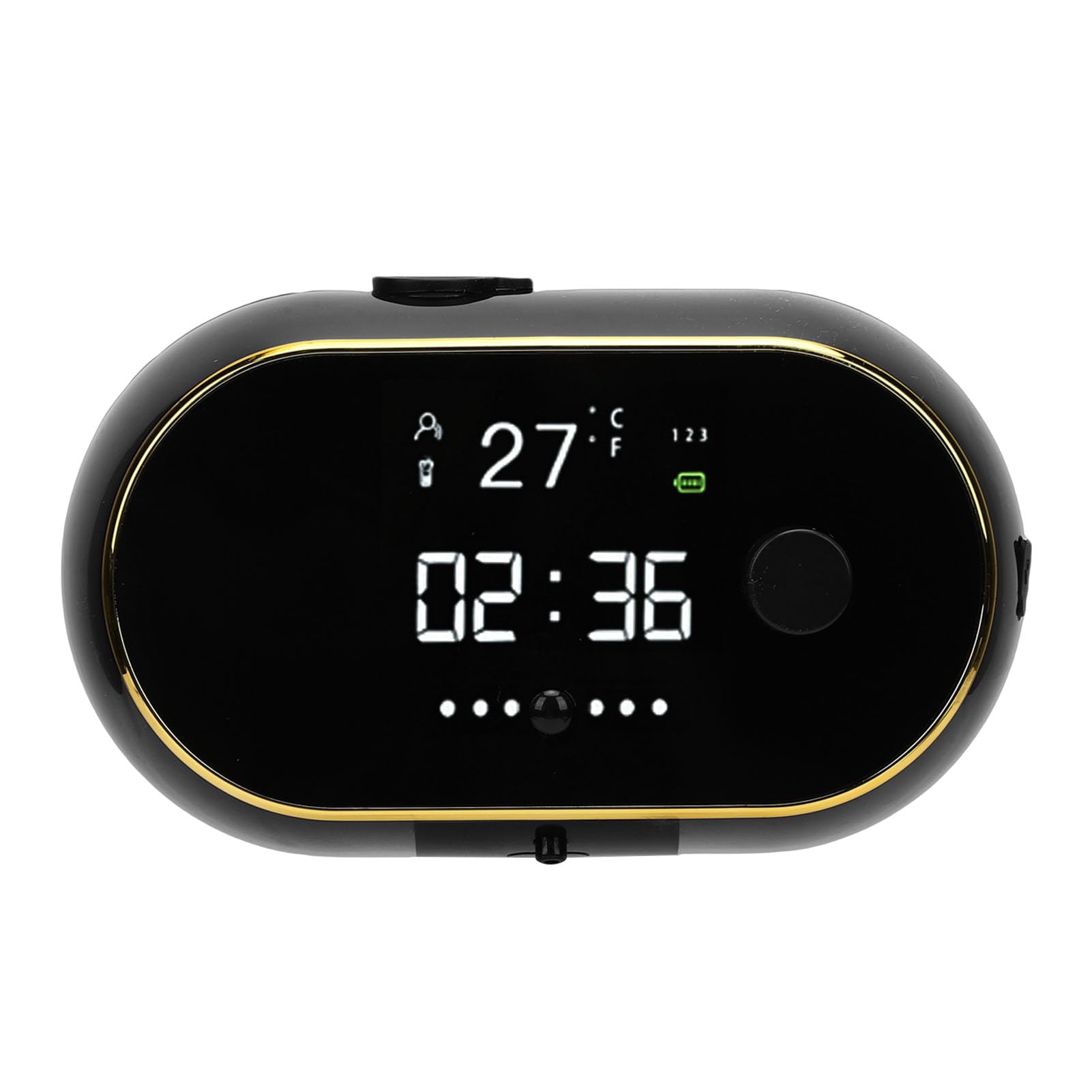 Automatischer Schaumseifenspender, ABS, Berührungsloser Seifenspender mit Digitalanzeige, 2000 MAh, Wiederaufladbar, Wandmontage-Design, Selbstreinigend, für Badezimmer, Küche, Schule, Büro