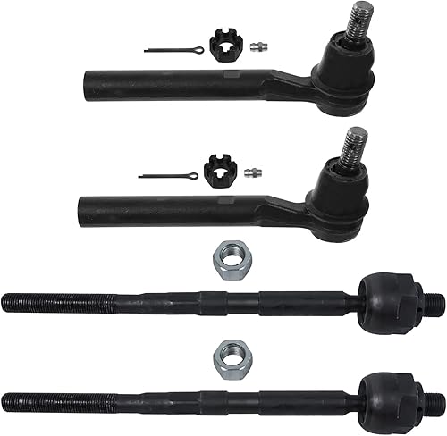 Miniatura 24 de Detroit Axle - Barras de acoplamiento delanteras 4WD para Dodge Dakota 2000-2004 Durango 2000-2003 2 extremos de barra de acoplamiento internos 2