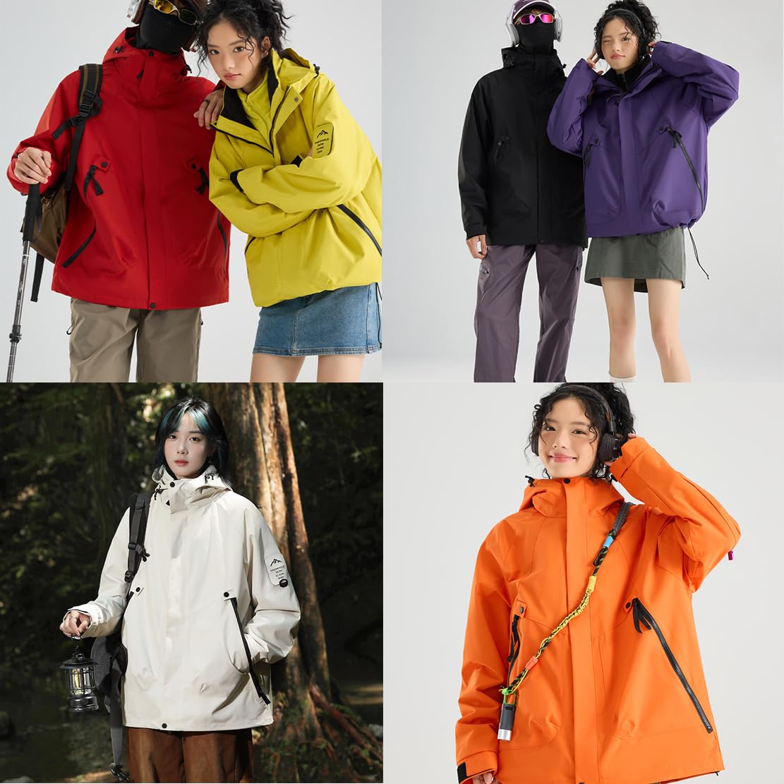 Chaqueta Impermeable 3 En 1 Con Forro Polar Desmontable, Abrigo Cortavientos Cálido De Invierno Con Capucha Para Hombre Y Mujer, para Exteriores, Caminatas Y Acampadas