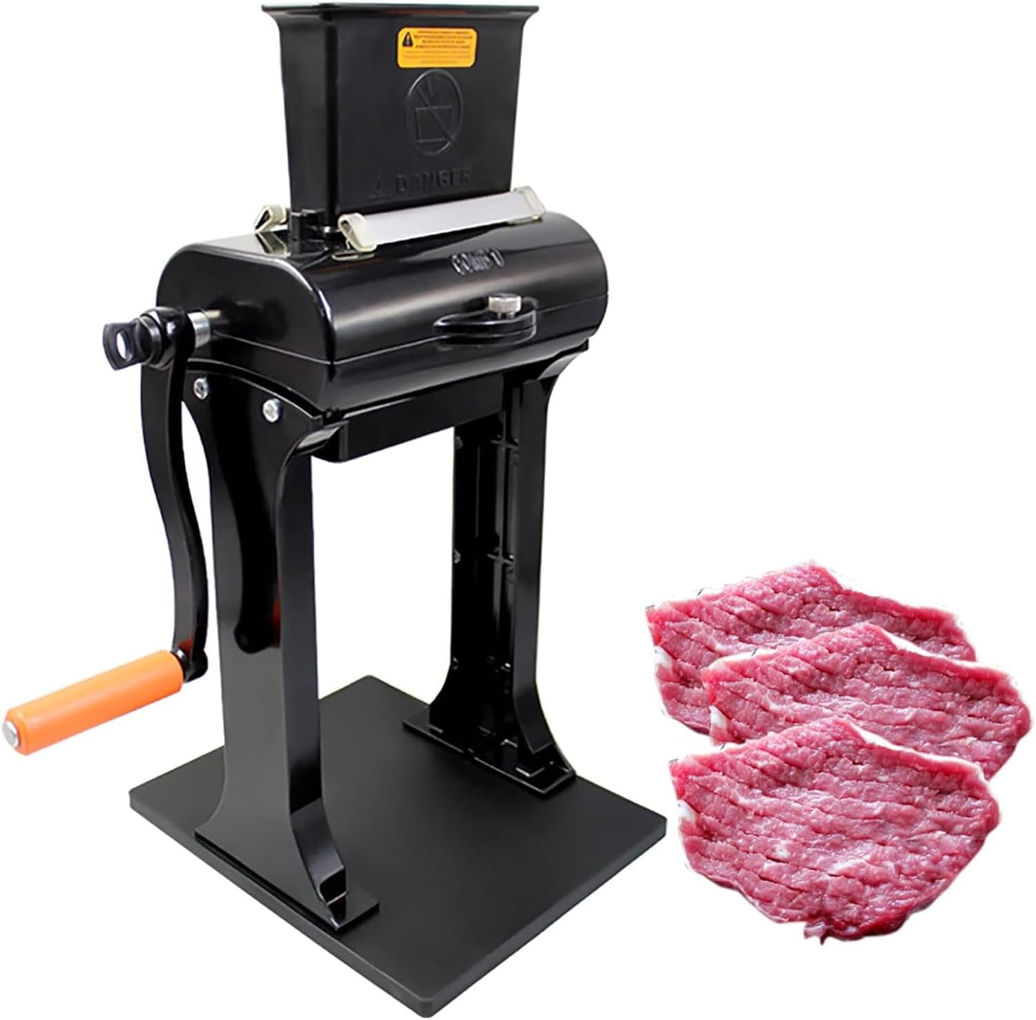 Commercial Meat Tenderizer,Manual Pork Beef Steak Tenderizer Flatten Tool,Profession Kitchen Meat Tenderizer Tool,Multifunctional Meat Cutter Slicer Machine for Restaurant,31X23X44Cm