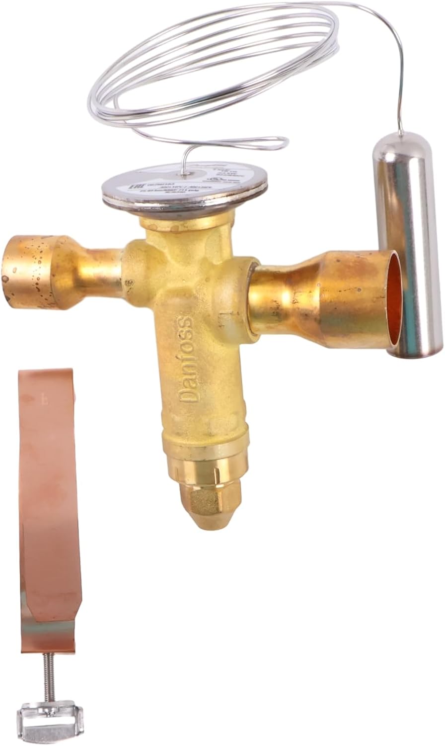 Thermostatic Expansion Valve 067N2163 18TR Compatible With Danfoss TGE R22/R407C 7/8x1-1/8 in
