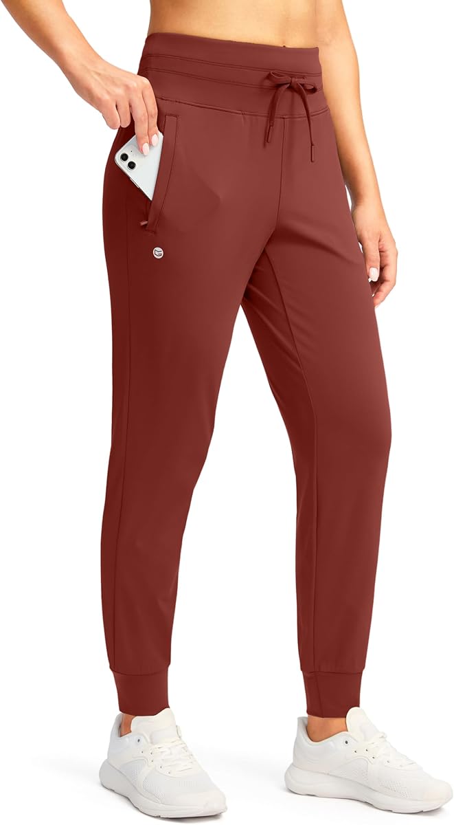 G Gradual Women's Joggers Pants with Zip Pockets Athletic Sweatpants