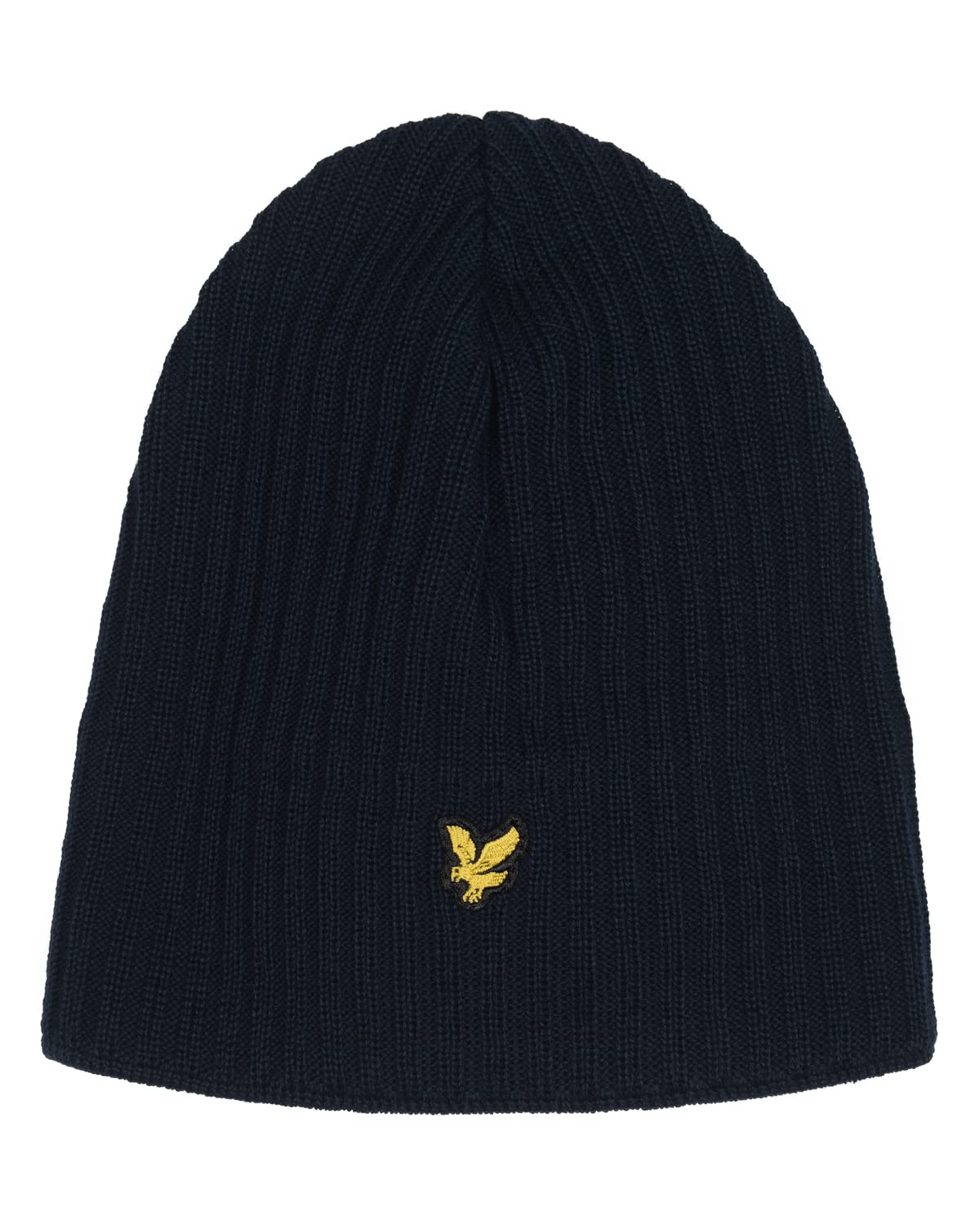 Lyle & Scott Men's Dark Navy Knitted Ribbed Classic Beanie Hat - One Size