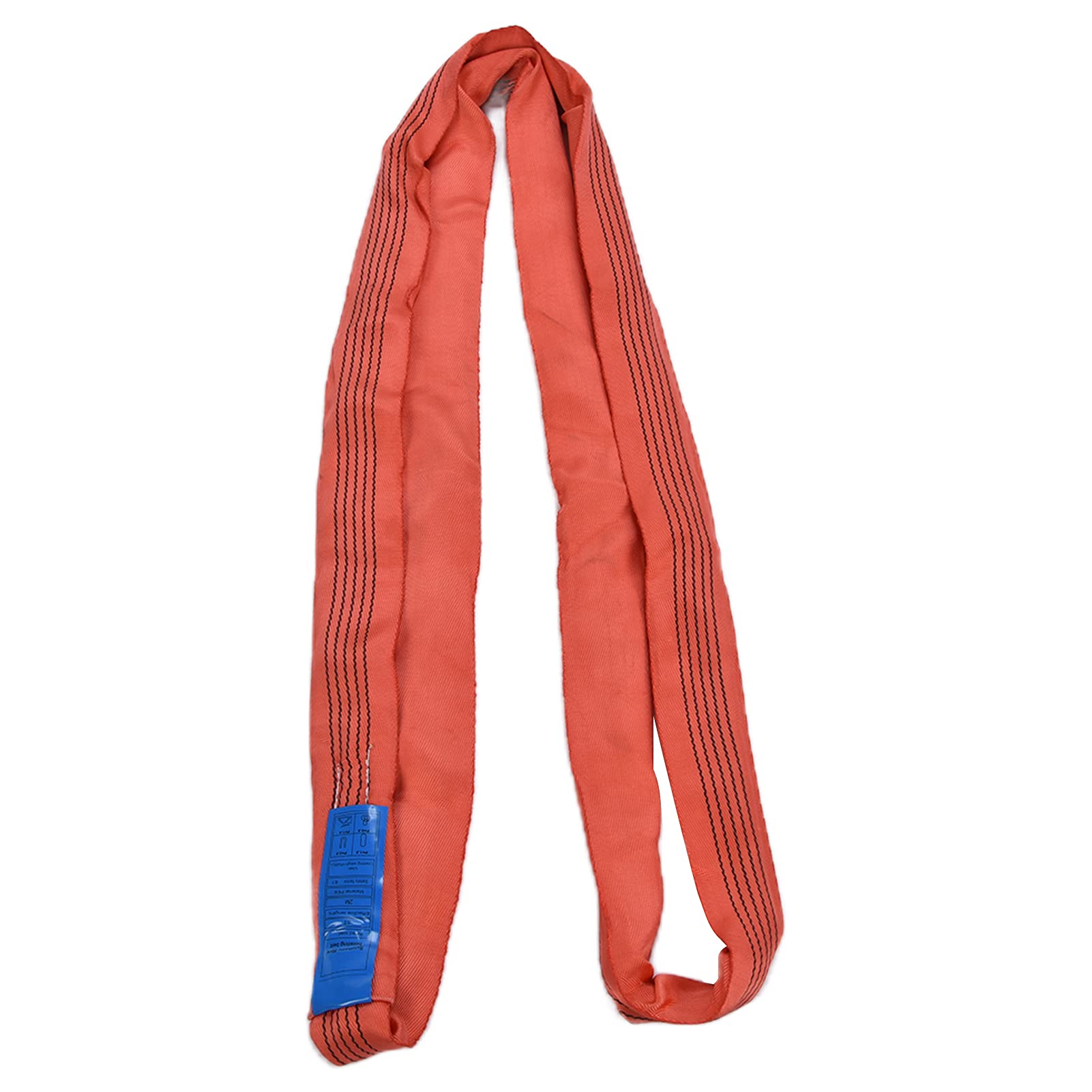 Boucle sans fin en PES d'élingue de levage ronde 5T, accessoires de gréement de sangles de sangle de grue, sangle de levage robuste de 75 mm de large pour le transport de ports de (hum (13,12 pieds))