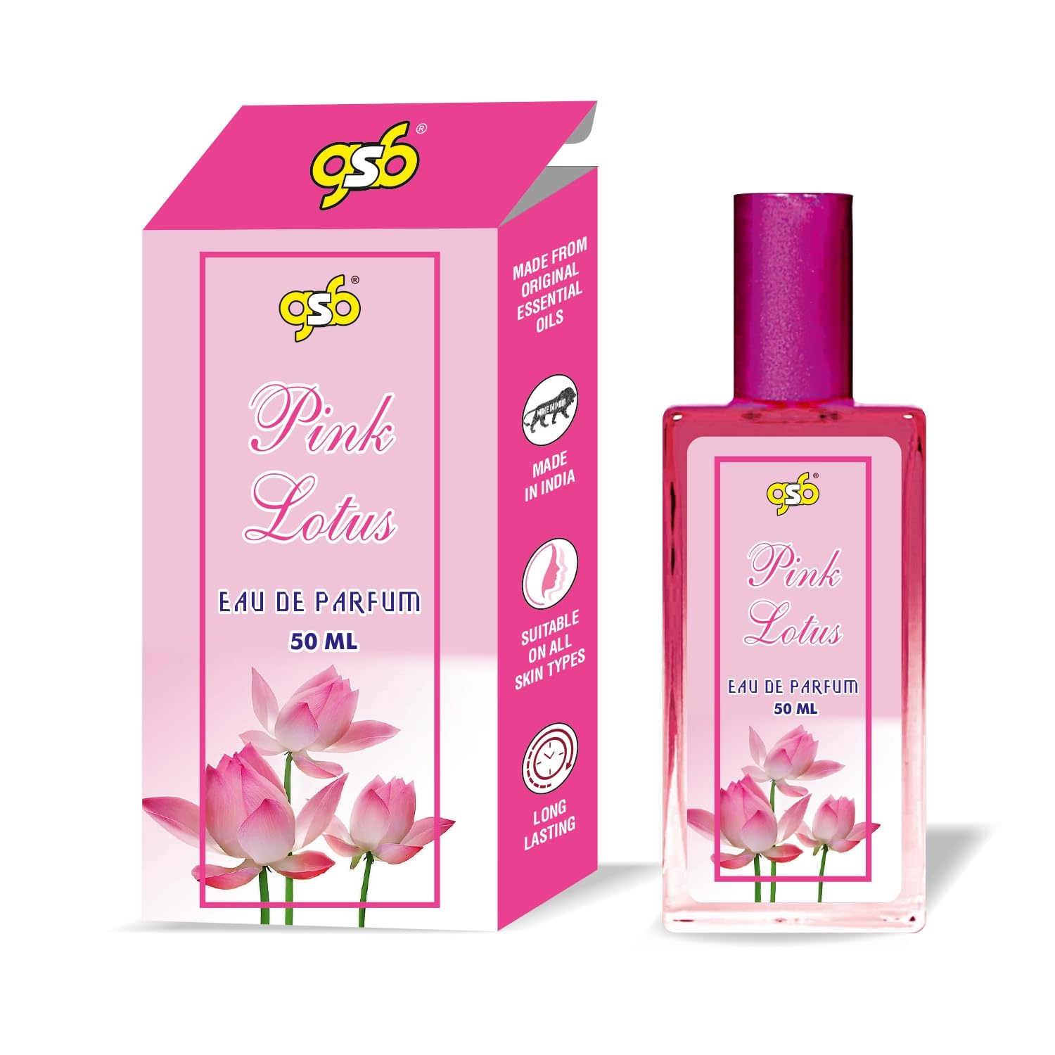 GSB Pink Lotus Eau De Parfum | EDP Spray For Men & Women | Luxury Perfume | Long Lasting | Suitable On All Occasions | 50 ML-picture-45