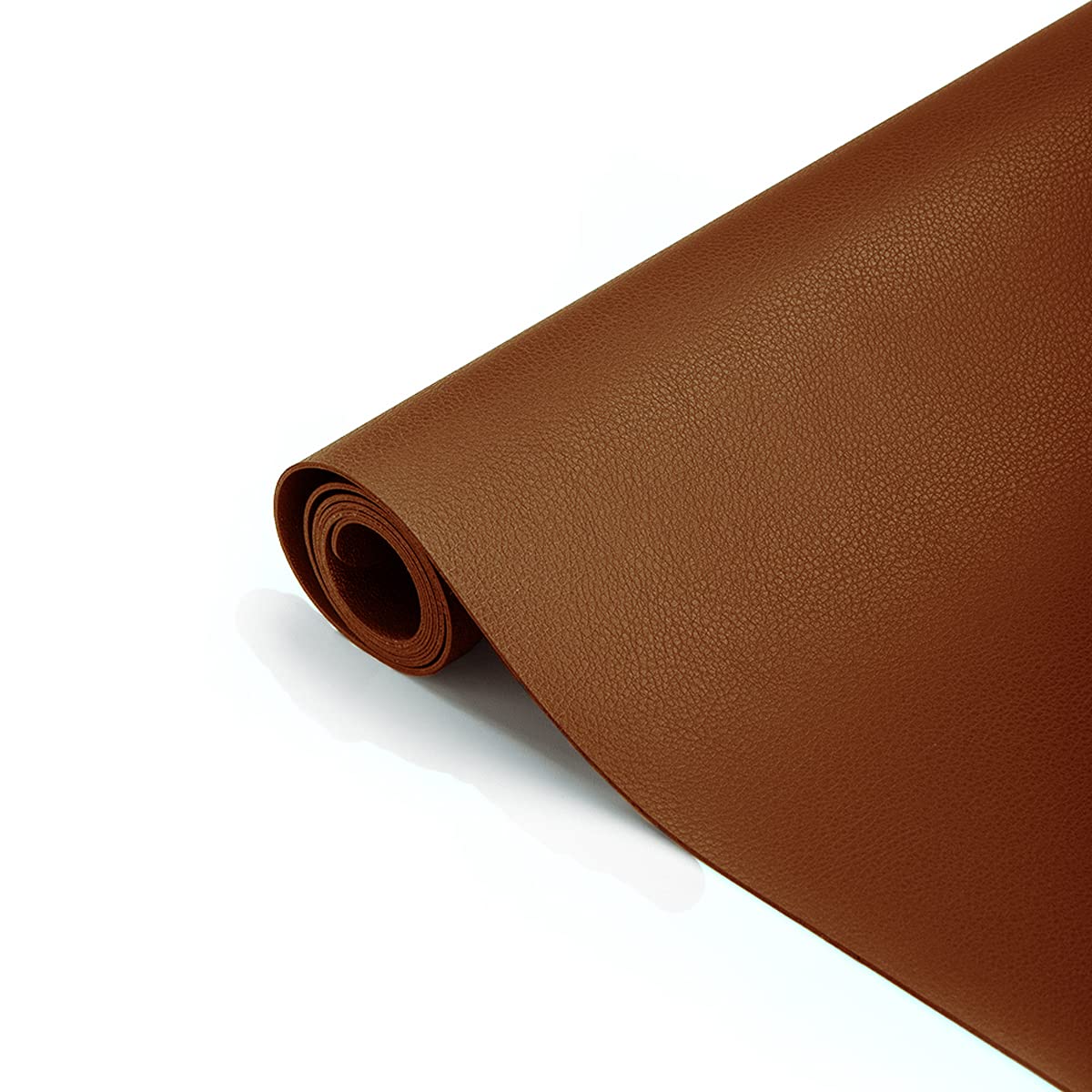 VIVEN PU Leather Table Runner,Heat Insulation Stain Resistant Non-Slip Waterproof Washable Table Runner,Great for Indoor or Outdoor. (Brown)