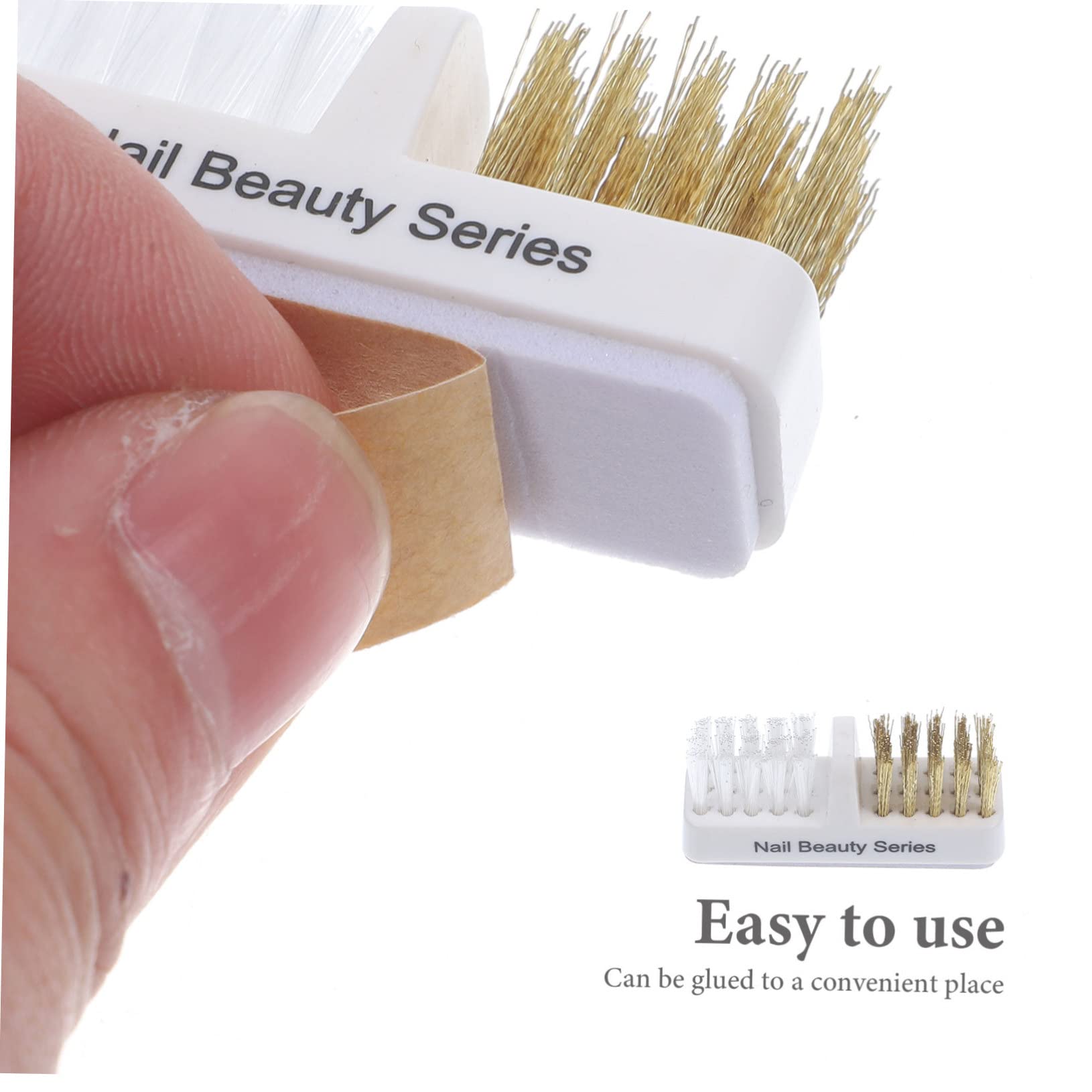 Healeved Spazzola Pulizia Punte Fresa Unghie in Rame Pennello Per Manicure Professionale E Uso Domestico Strumento Portatile Per Pulizia Nail Art 4.6X2.3X1.5 Pollici