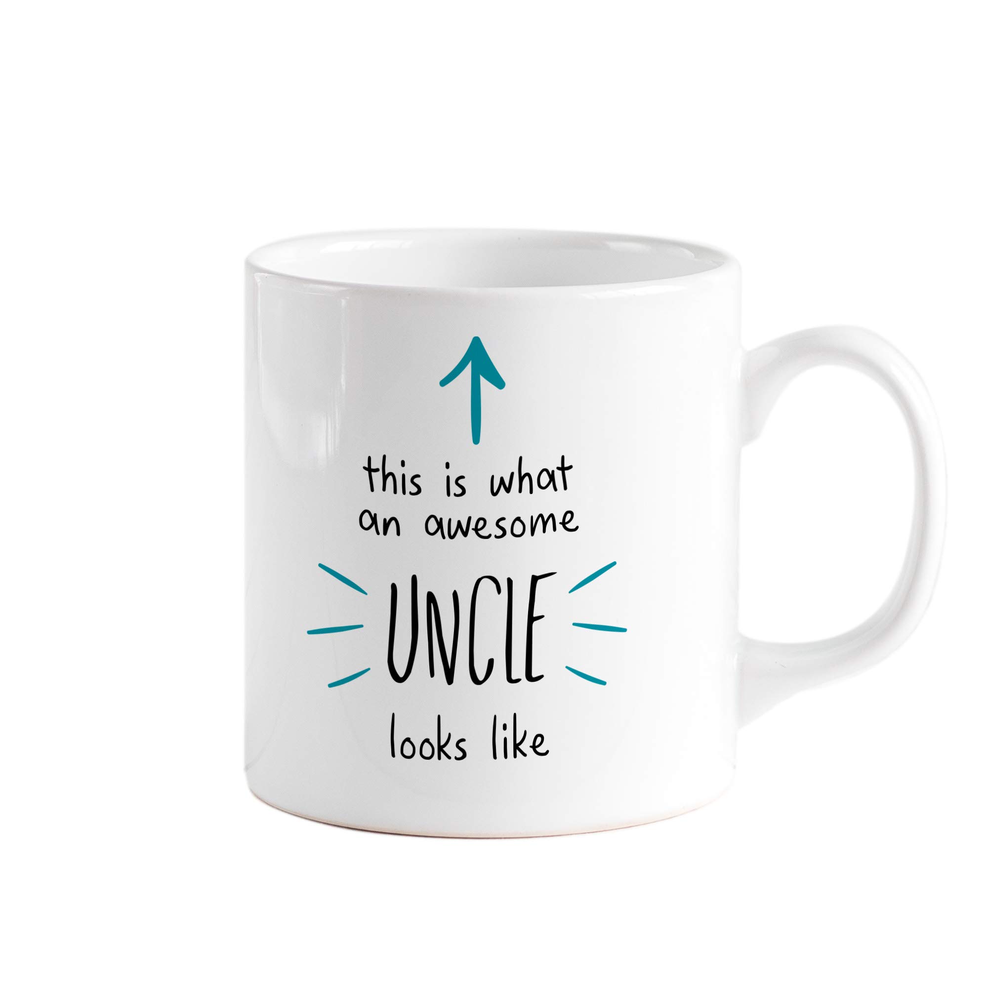 PomchickUncle Mug, 11oz, This is What an Awesome Uncle Looks Like, Gift for Uncle Him Christmas Xmas Birthday Father's Day Present Drinkware (Uncle Awesome)