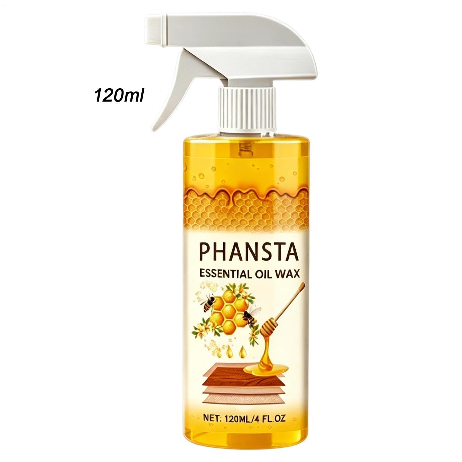 Polerowanie Drewna Woskiem Pszczelim,120ml Naturalna Wielofunkcyjna Przenośna Odżywka,Spray Do Drewna Z Gąbką - Do Wnętrz: Podłogi, Stoły, Krzesła, Salon, Sypialnia