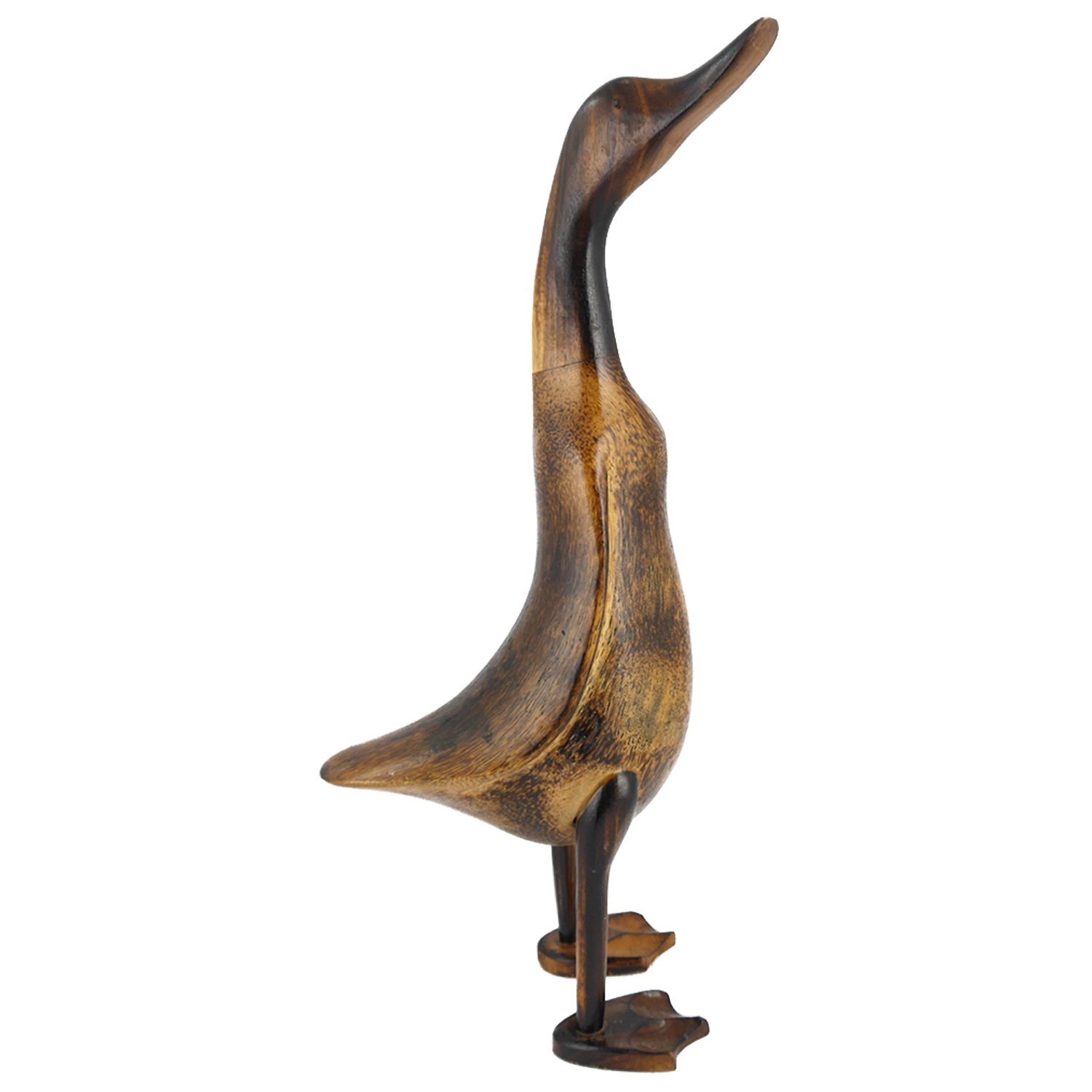 ART-CRAFT Holz Ente Lauf Ente aus Glatter Bambuswurzel und T