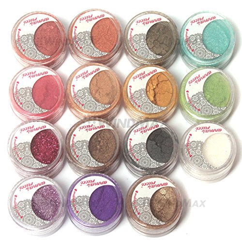 WindMax US Store 15 Cold Smoked Color Glitter Shimmer Pearl Loose Eyeshadow Pigments Mineral Eye Shadow Dust Powder Makeup Party Cosmetic Set #B