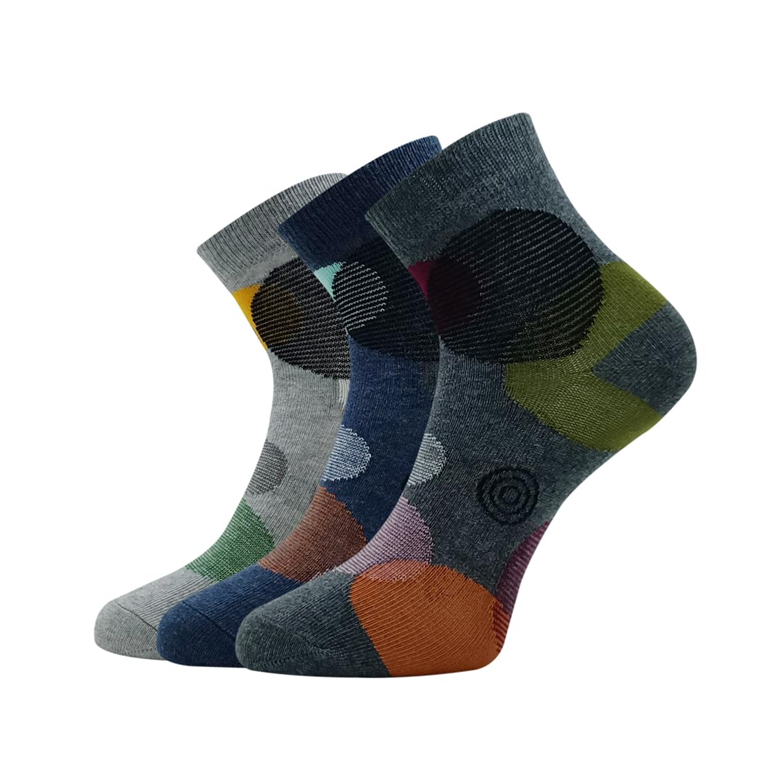 allen solly Women's Cotton Quarter Length Socks (Pack of 3) Light grey Melange, Denim Melange, Anthra Melange-picture-16