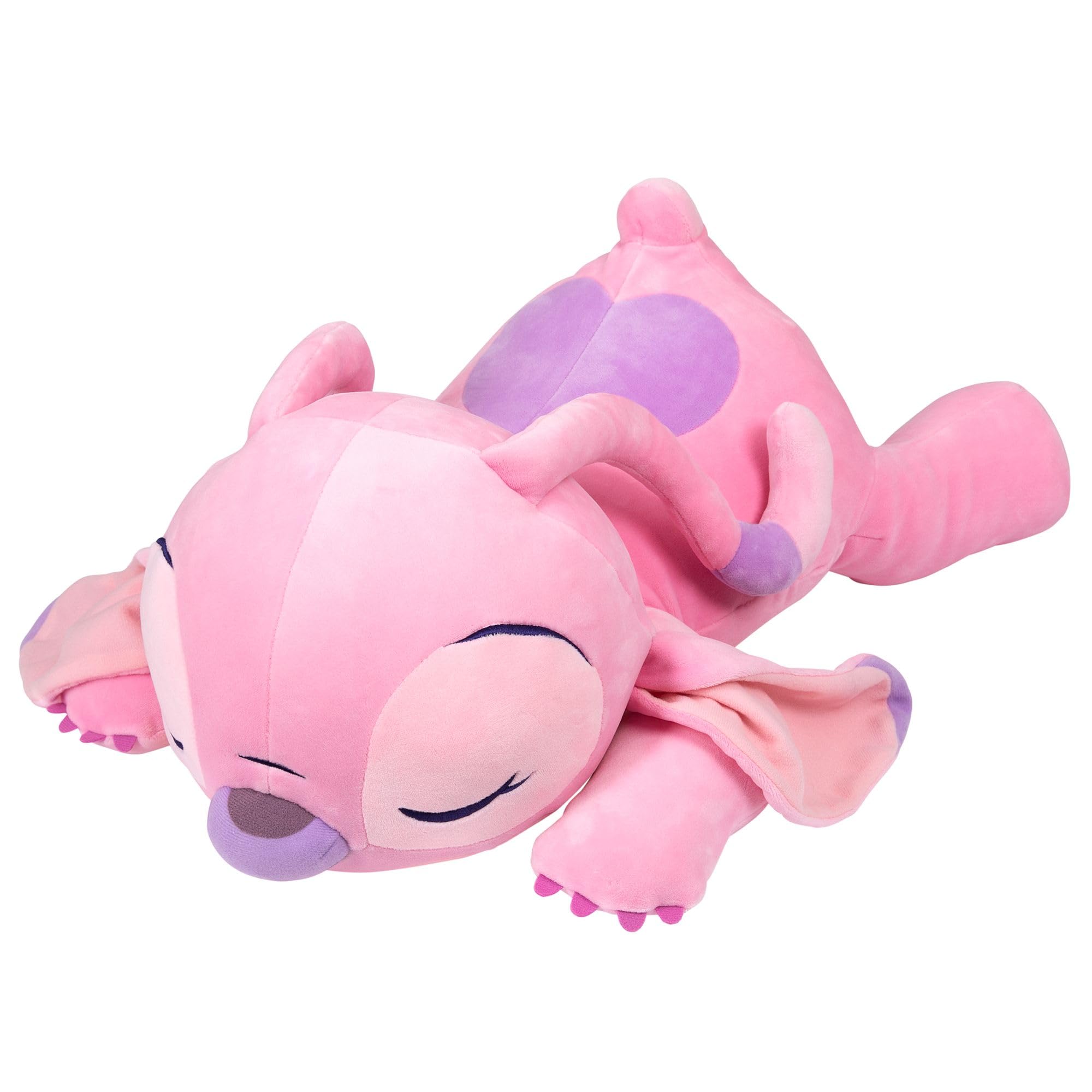 Disney Store Official Angel Cuddleez Plush, Lilo & Stitch, 59cm / 23", Pink Alien Cuddly Toy Suitable from Birth