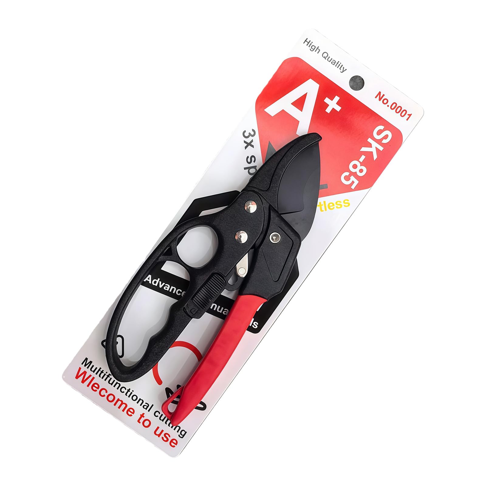 Kaccde Black Premium Stainless Steel Pruning Scissors Shears With Design For Horticultural Smooth Cutting Of Thick Branches Heavy Duty Branch Cutter