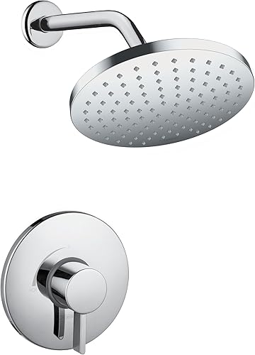 Miniatura 5 de Hansgrohe Vernis Blend 04953820 - Juego de ducha con 1 pulverizador completo en níquel cepillado, válvula de ducha incluida 1.75 GPM, 04953820