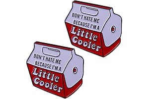 2 Pieces Enamel Lapel Pins - Cute "Don't Hate Me Because I'm...