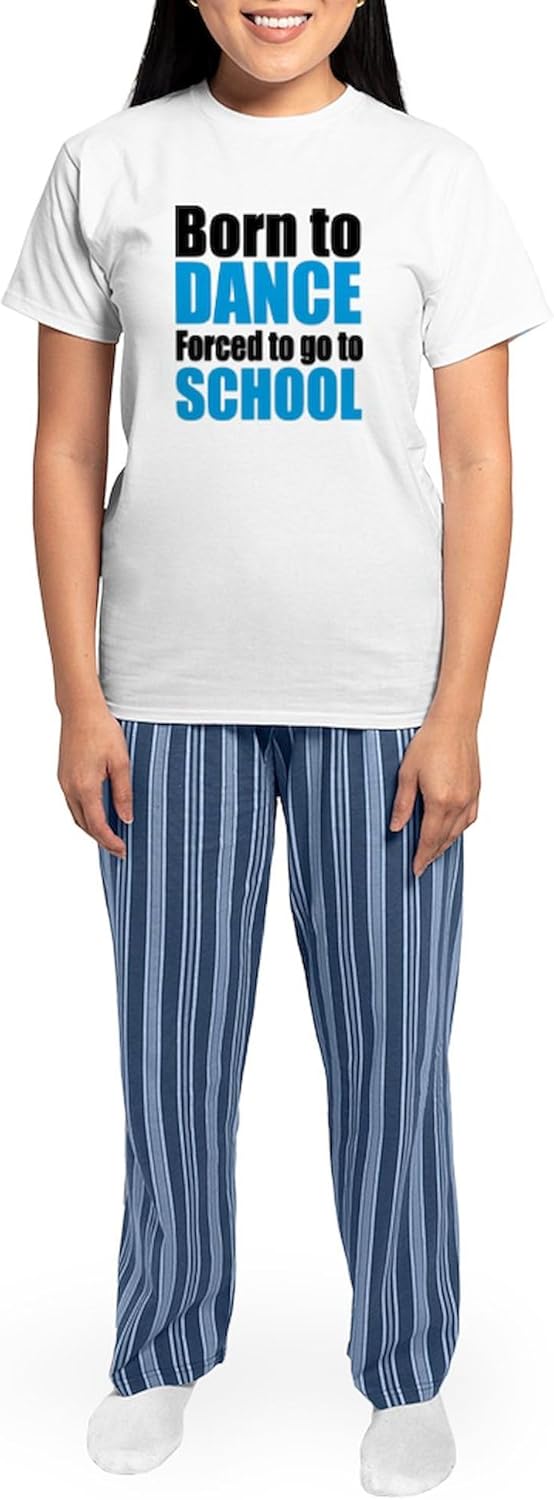 CafePress Dance Pajamas Women's Novelty Cotton Pajama Set, Comfortable PJ Sleepwear