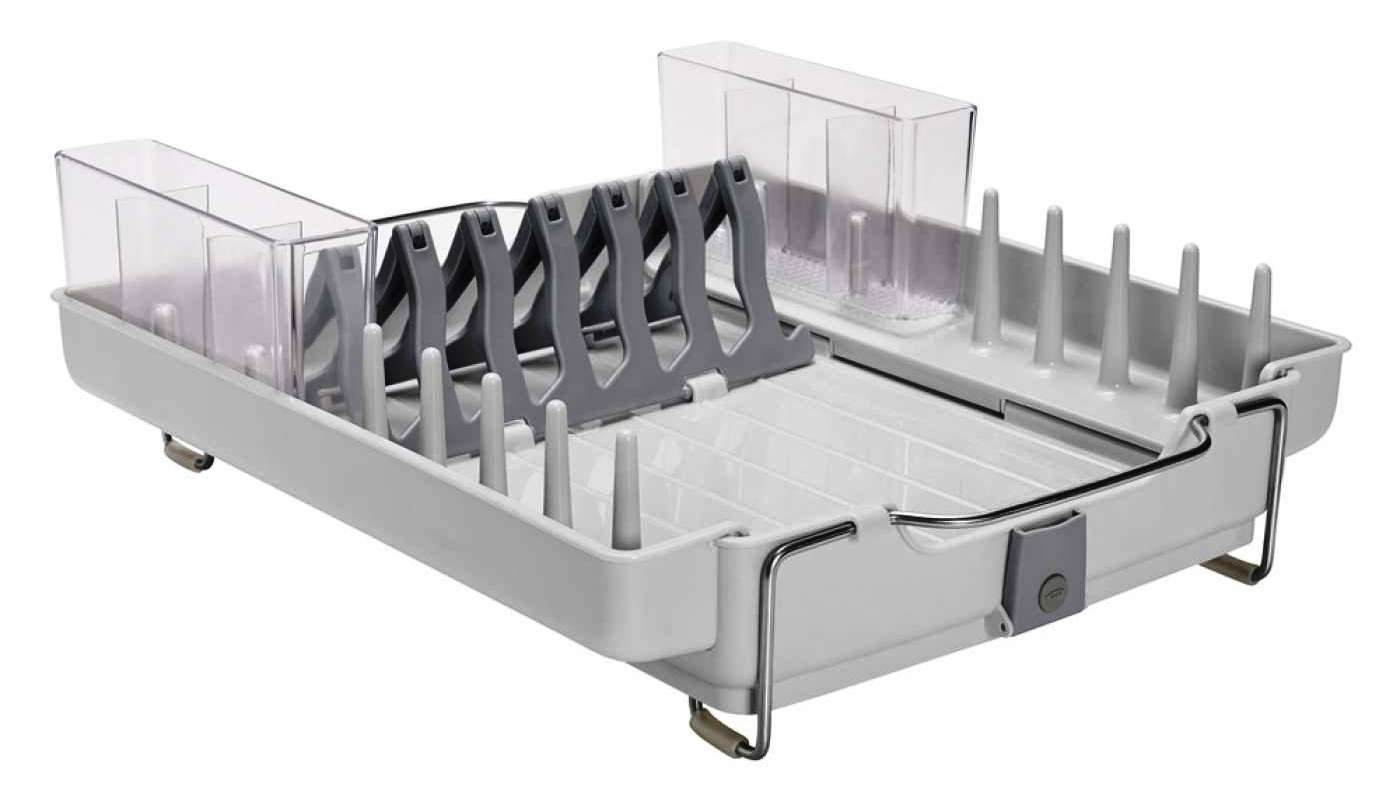 OXO 1473480 Egouttoir Rétractable Plastique Blanc
