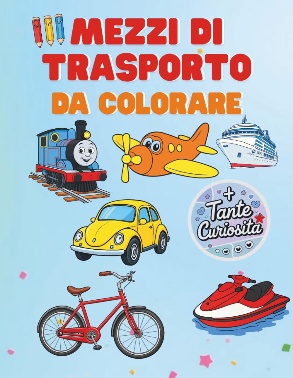 Mezzi di trasporto da colorare