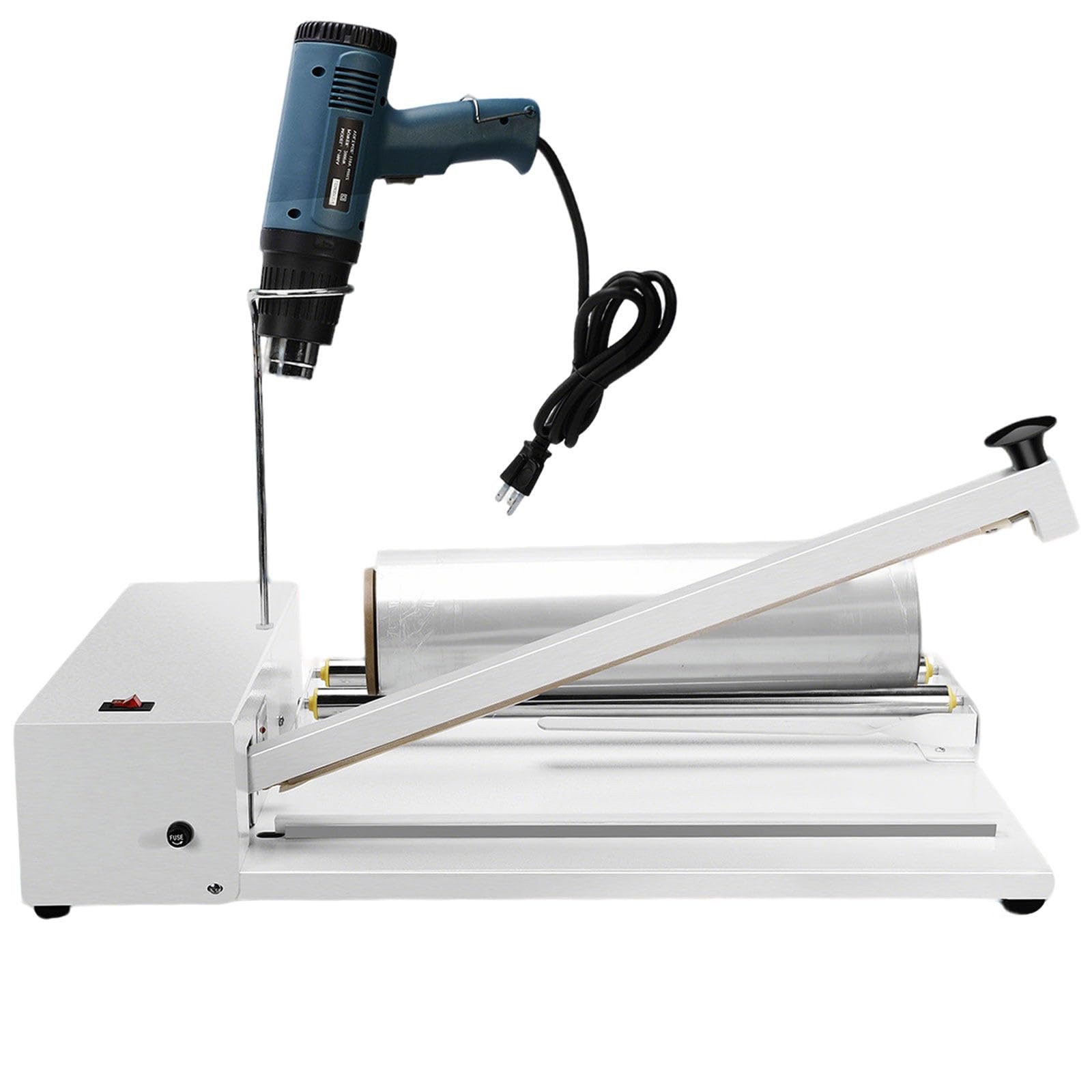 WACLMOTAKE Shrink Wrap Machine, 450W/530W/800W Shrink Wrap Sealer with Heat Gun, 2 In 1 Hand Wrapping Machine, Shrink Film Shrink Wrap Sealer Compatible with PVC POF PP PE Film SKA300