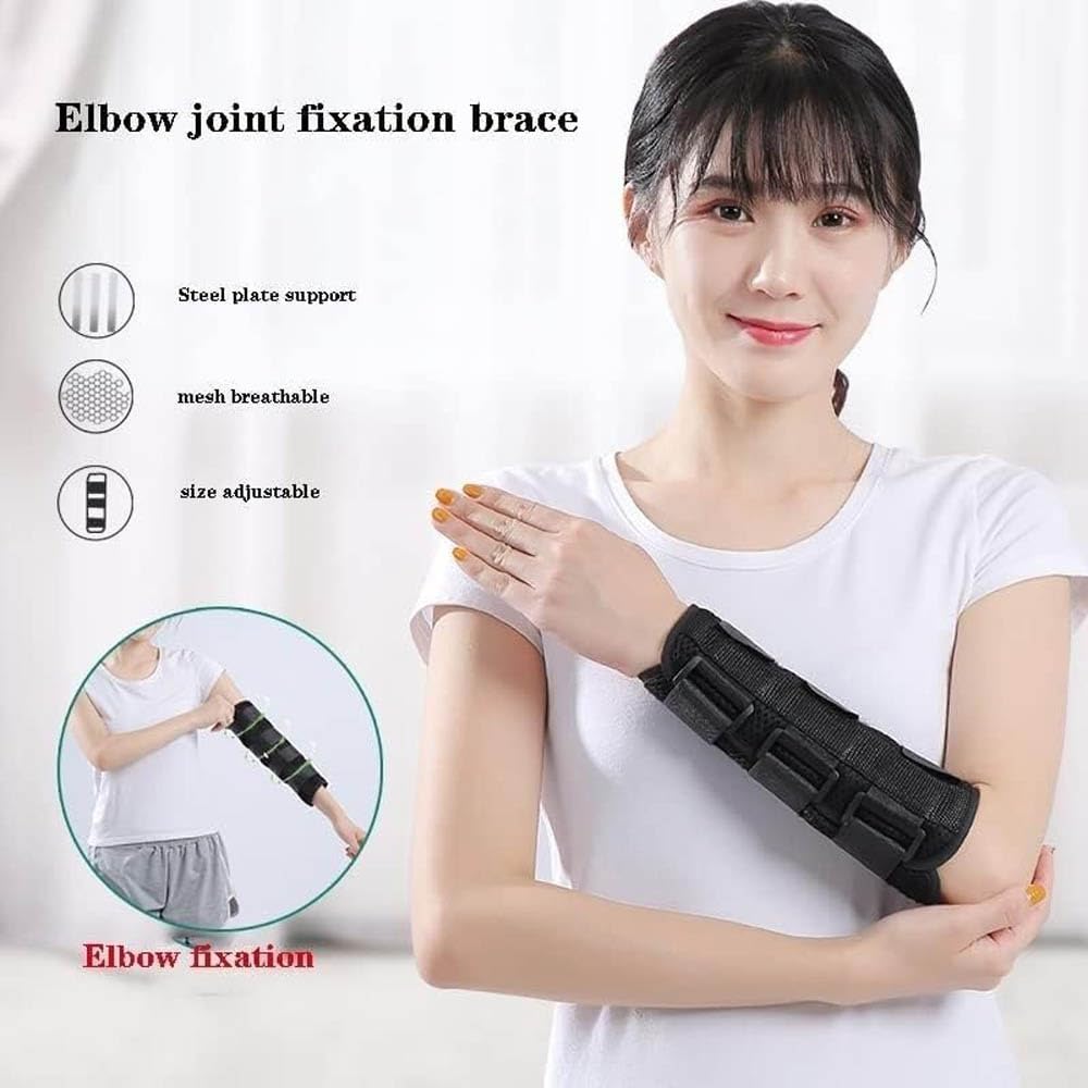 oiakus Adult Kid Elbow Brace Splint Elbow Joint Correcting Brace, Elbow Splint, Arm Fixation Splint