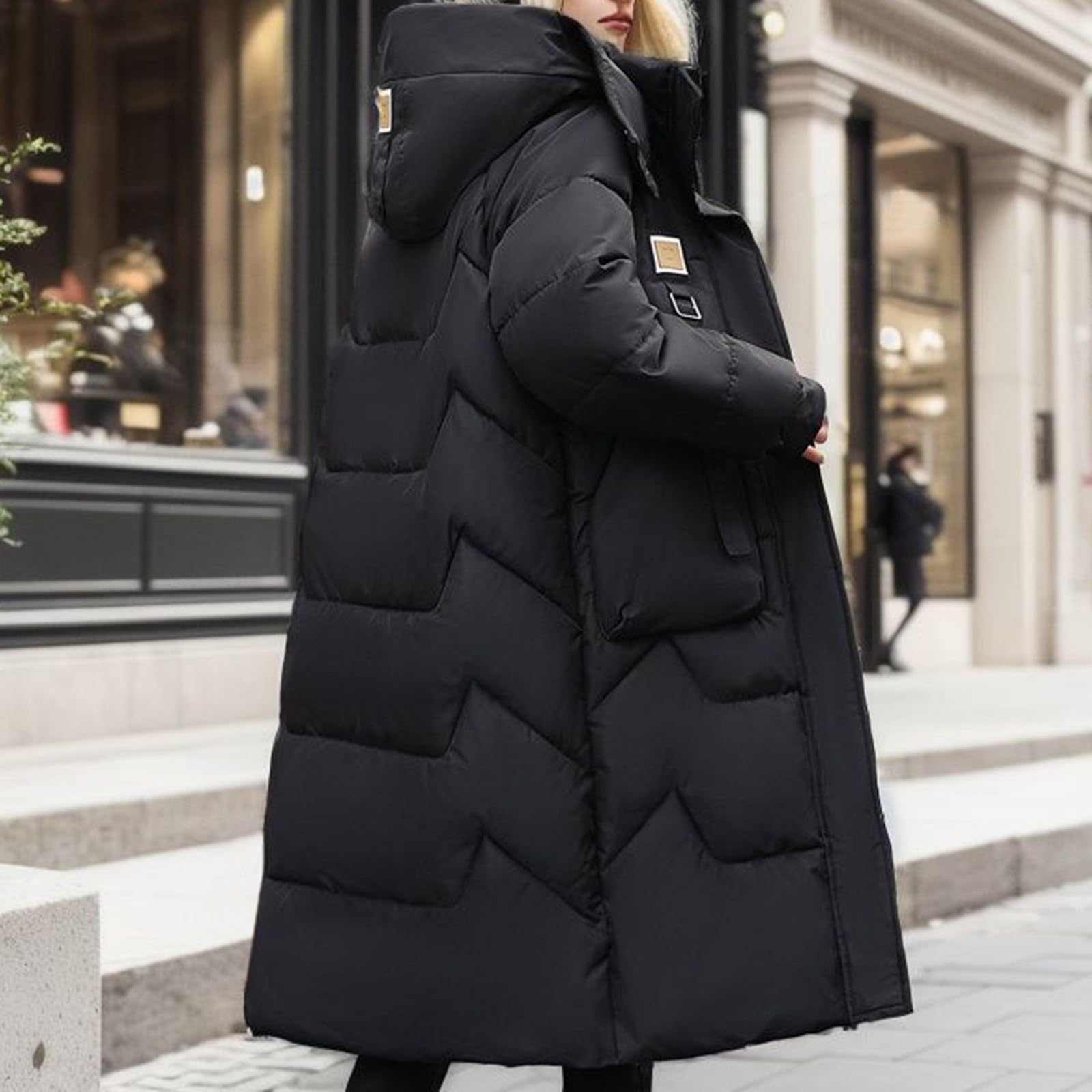Giacca Trapuntata Da Donna Con Cappuccio Calda Trapuntata Giacca Mezza Stagione E Cappotto Invernale Piumino a Maniche Lunghe Trapuntata Imbottito Cappotto Cappotti Donna Invernali