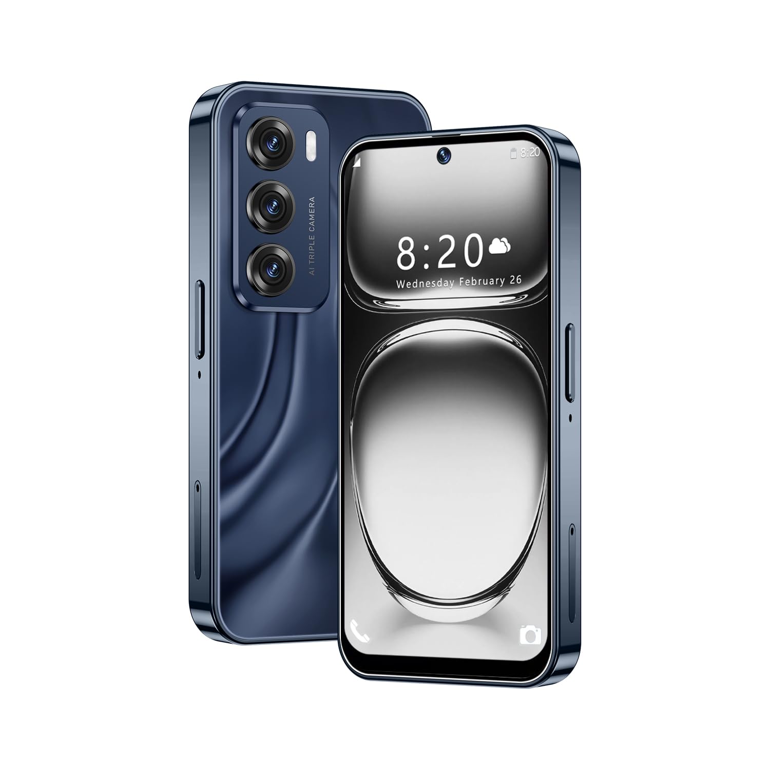 mini Smartphone for Kids with 4.0 inch Small HD Screen, 3GB RAM+32GB ROM,4G Dual SIM,Android 10.0,WiFi,Bluetooth,FM,GPS Pocket Phone (Reno12mini-Navy Blue)