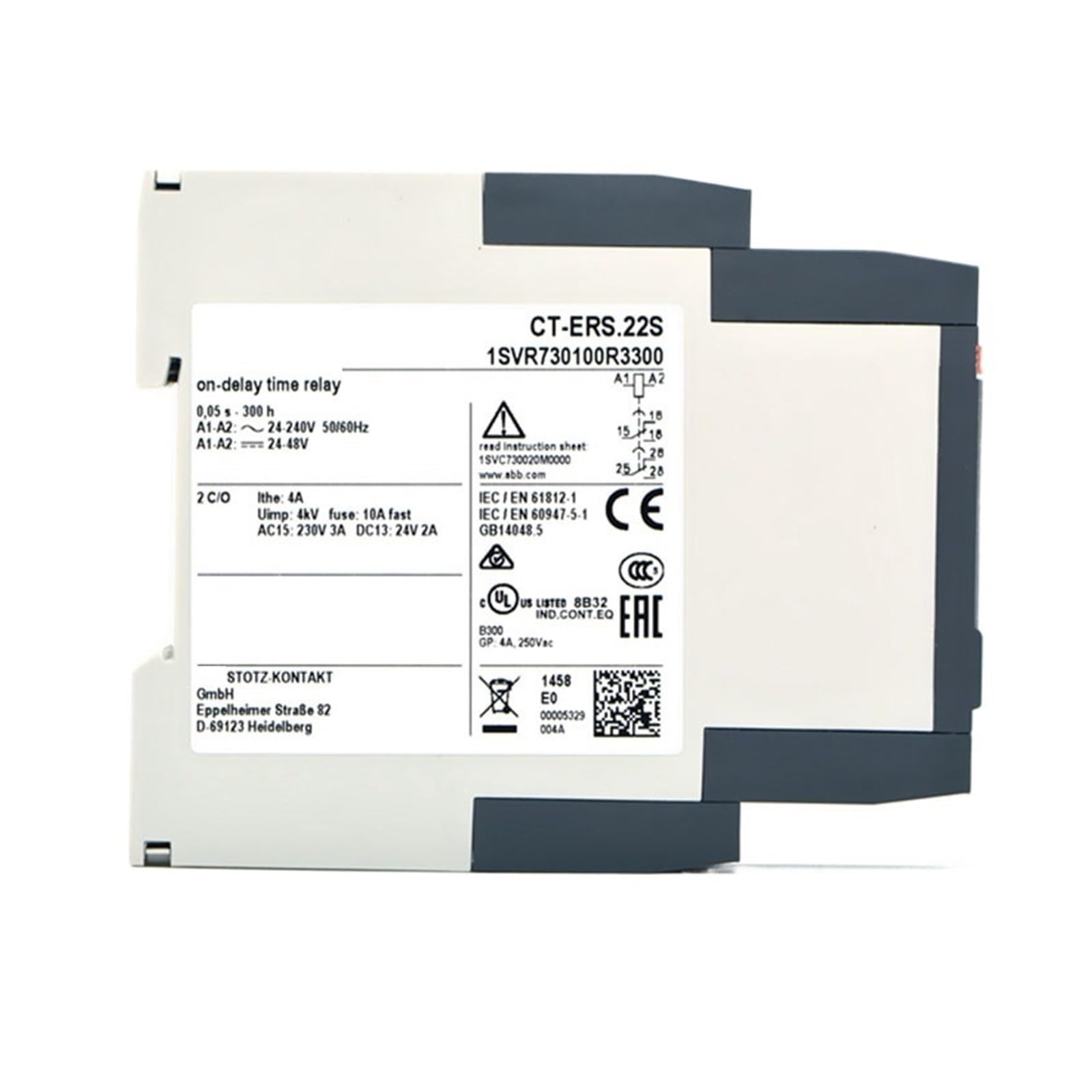 TSCFHGQI 1pcs time relay CT-ERS.22S CT-MBS.22S CT-MVS.22S(CT-ERS.22S)