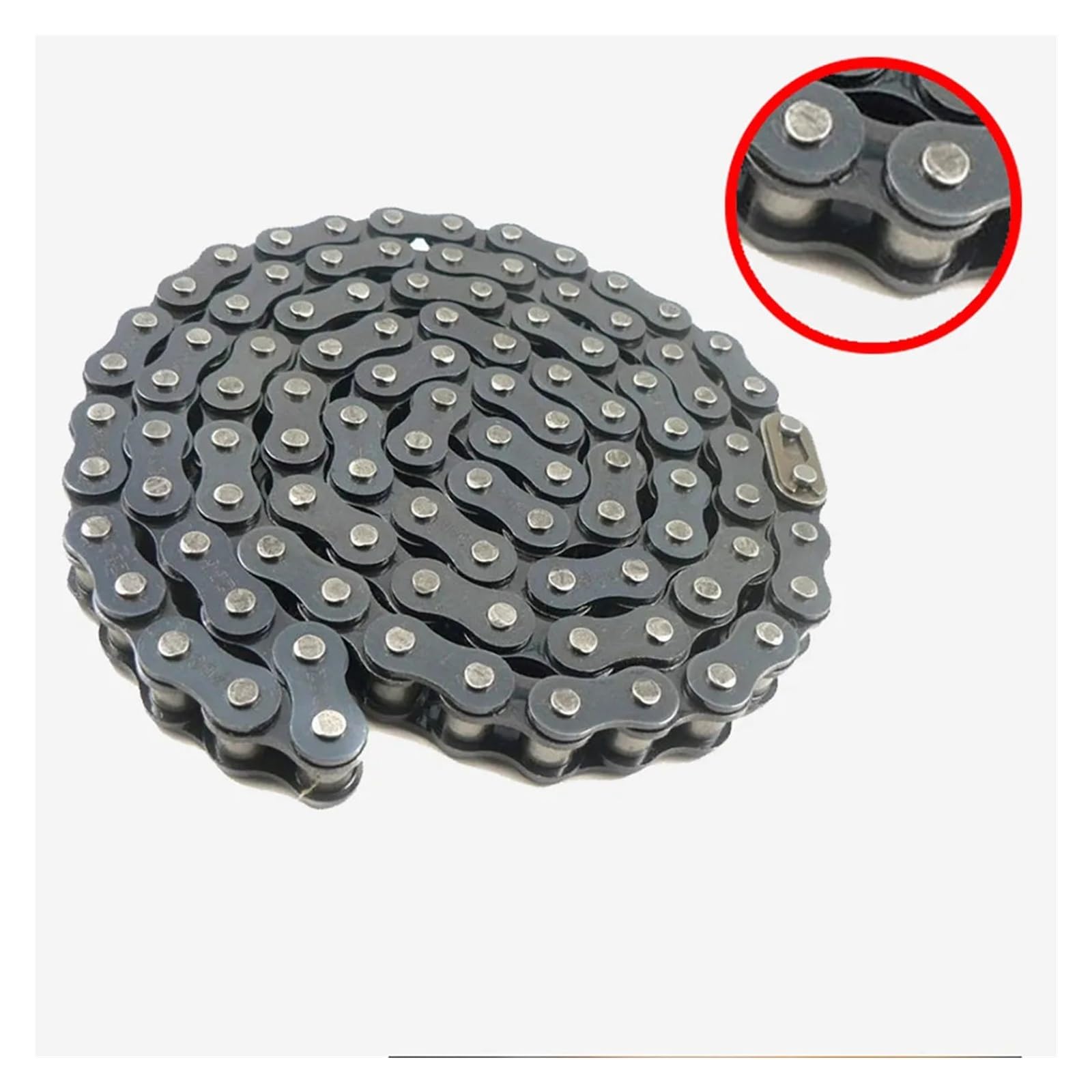 04C-1 Cadena de rodillos una hilera acero al carbono con paso 6,35 mm | 10Pcs,Roller Chain 1M