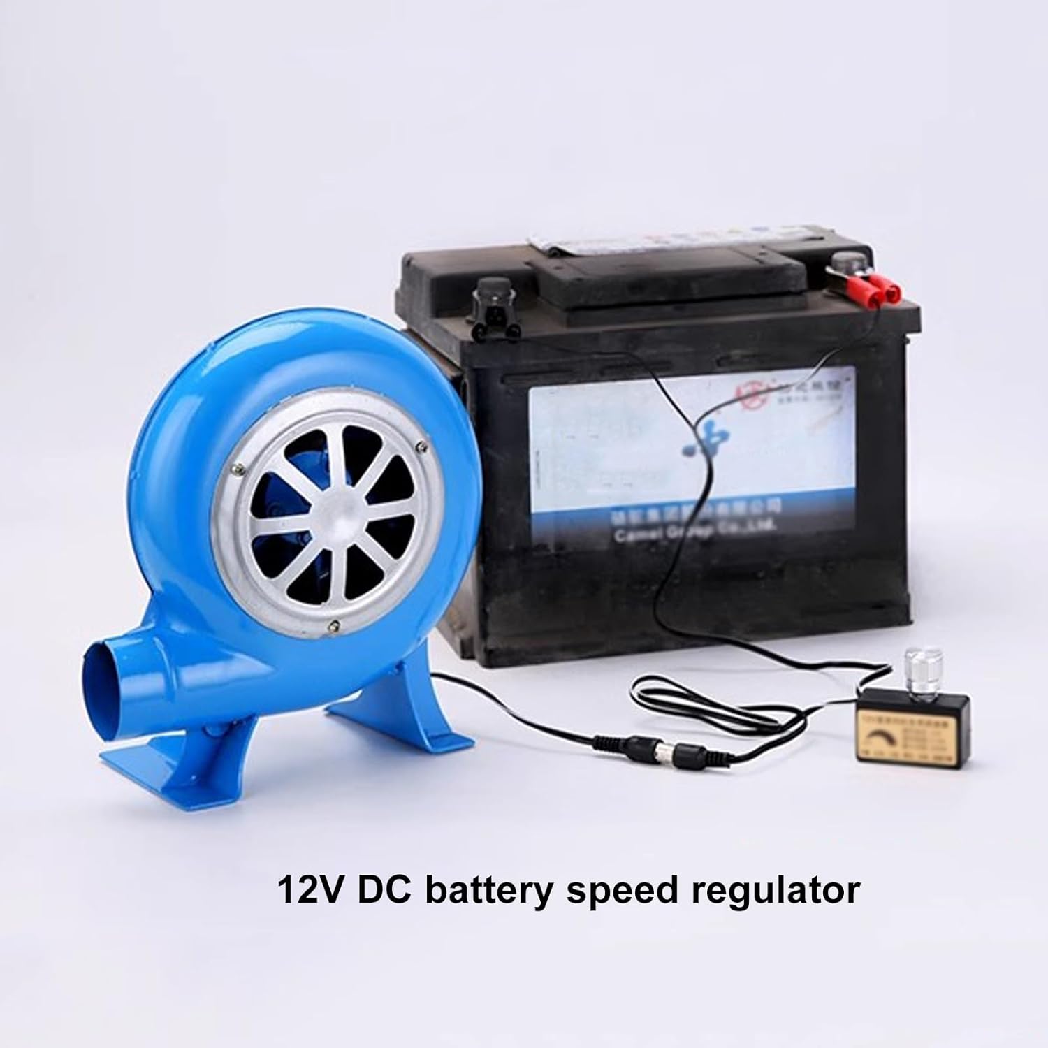 薪ストーブ用送風ファン、バーベキュー送風機、AC・DC両対応送風機、風速調節可能、鍛造送風ファン、キャンプ・ピクニック・アウトドア用