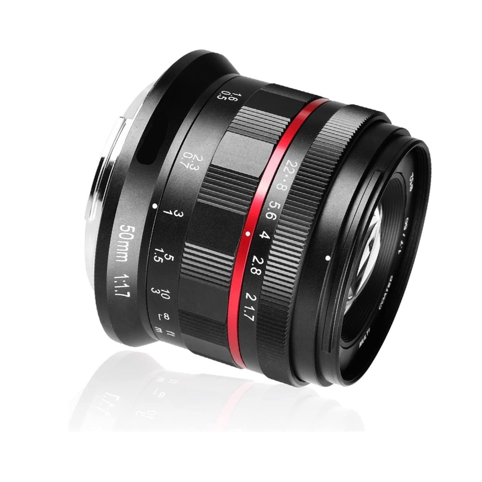 Objetivo 50mm F1.7 MF, Compatible con Sony, Montura FE E | Objetivo full frame para cámaras sin espejo, A7RIII A7III A7RIV A7IV A7 A9, filtro 52mm, 6 hojas