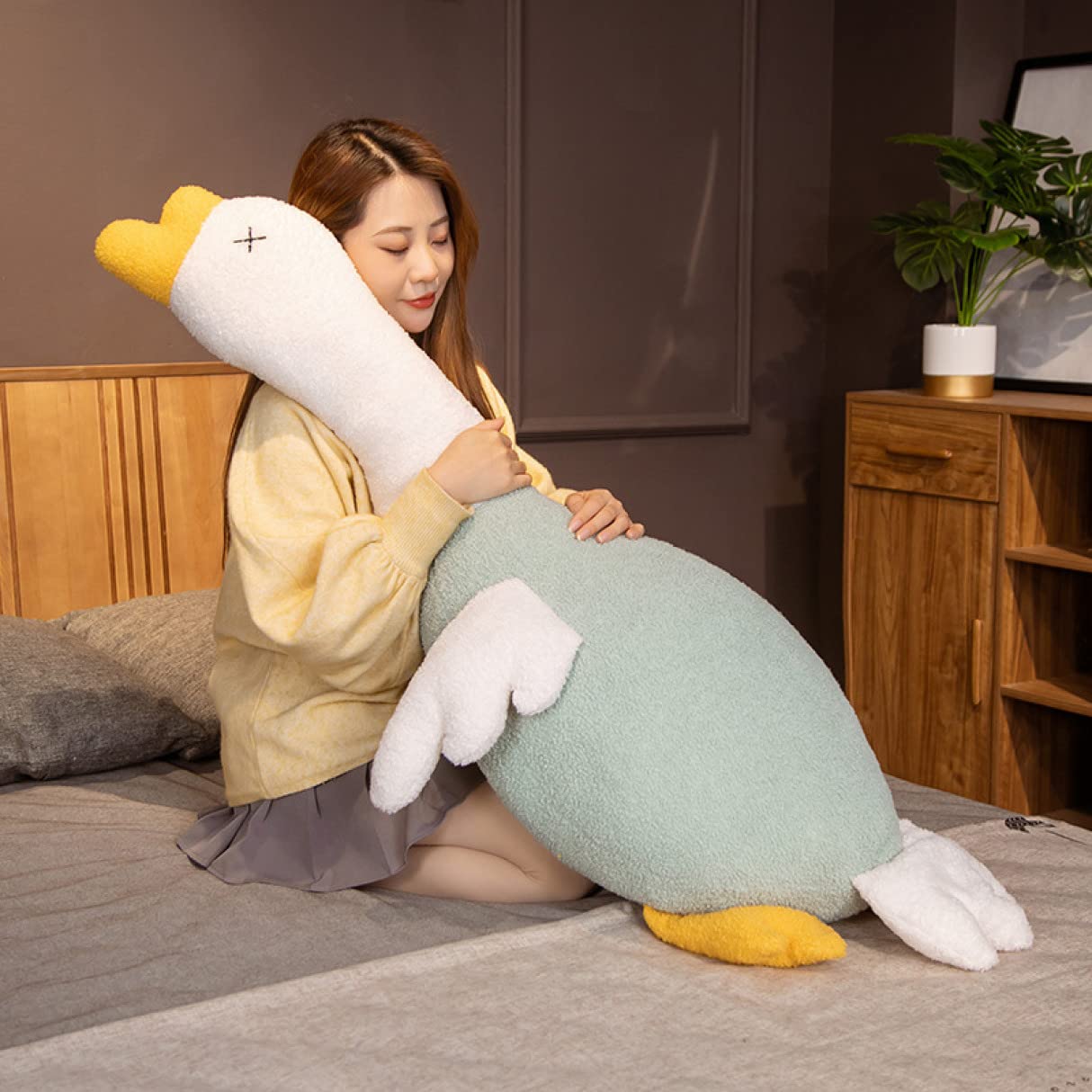 Amazon.co.jp: [LSDZW] ぬいぐるみ鴨 特大 抱きまくら カモ