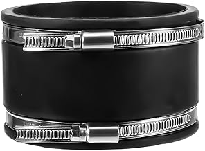 Diameter 100 mm Connector Flexible Rubber Sleeve with Stainless Steel Clamps for Pipe Fan 100 mm Exhaust Hose Hose Air Hose Indoor Installation Home Box Ventilation Hose